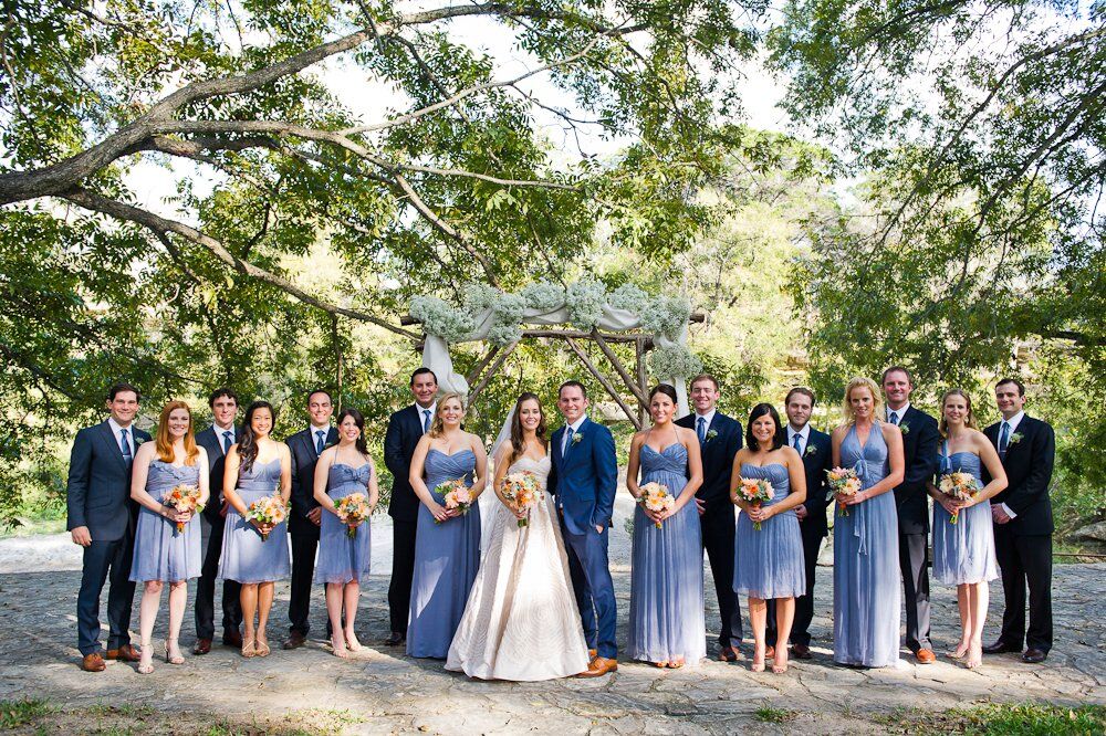 Steel Blue Bridesmaid Dresses