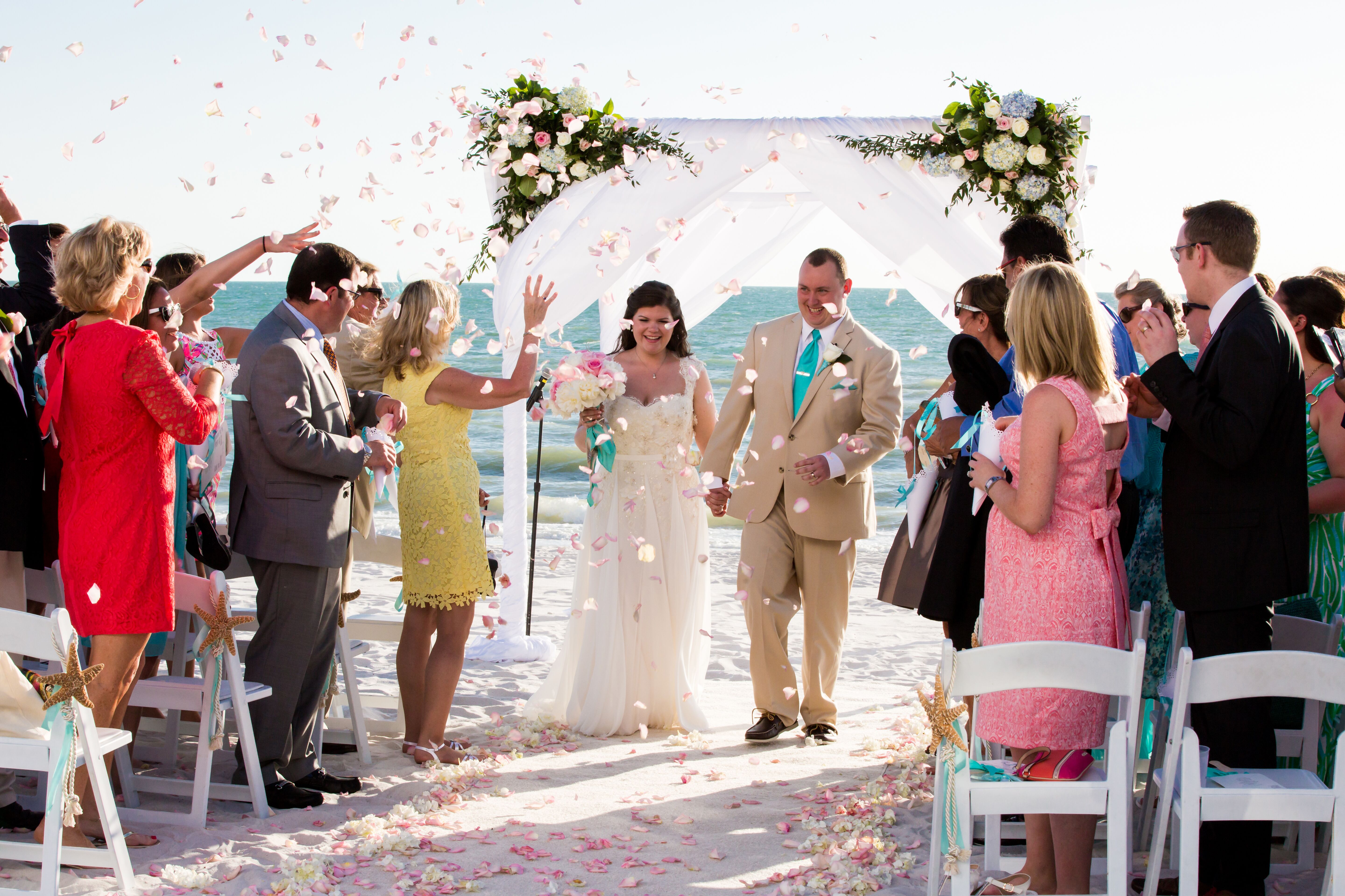 An Intimate Beach Wedding At The Ritz Carlton Naples In Naples Florida