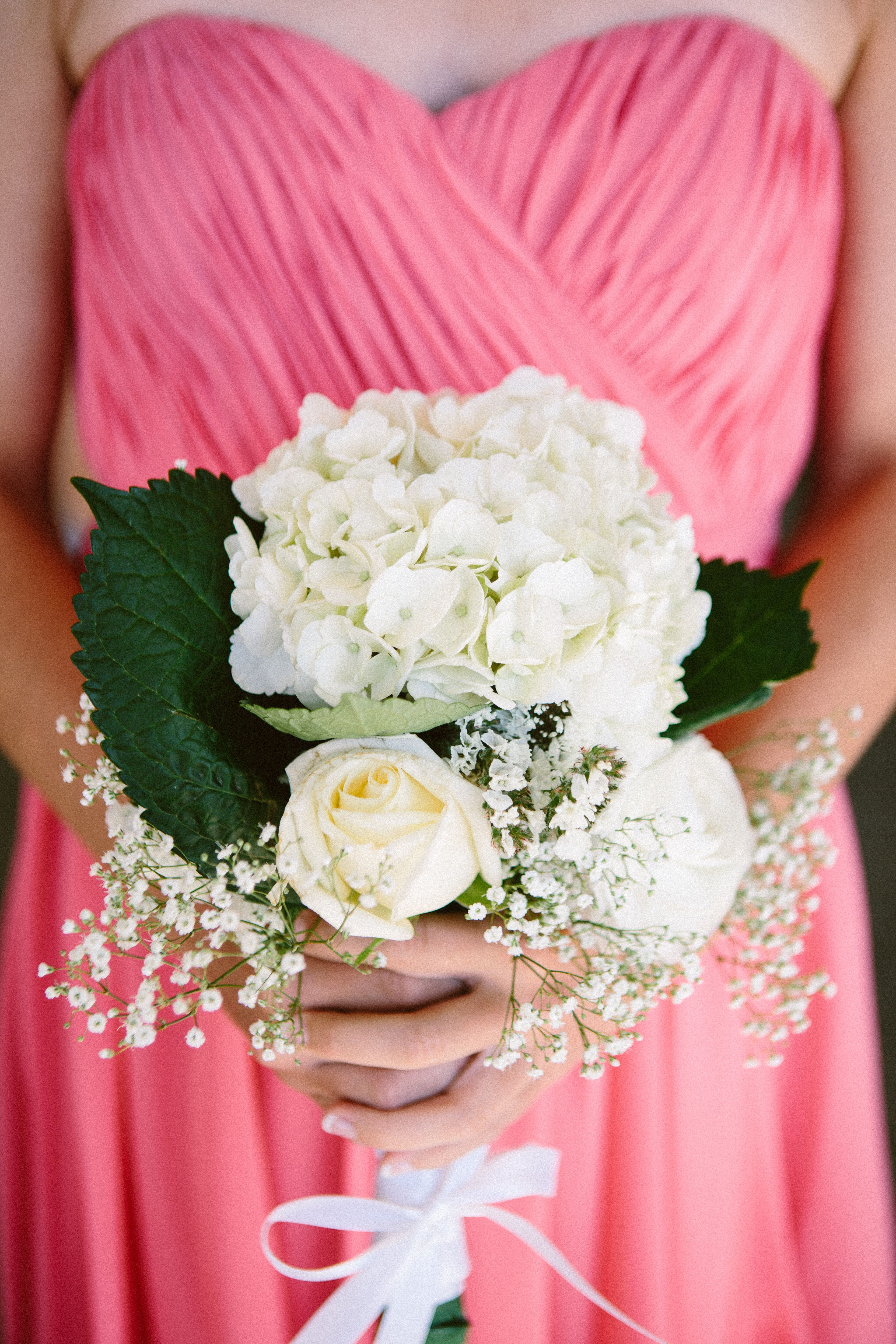 Hydrangea, Rose and Baby's Breath Bouquet