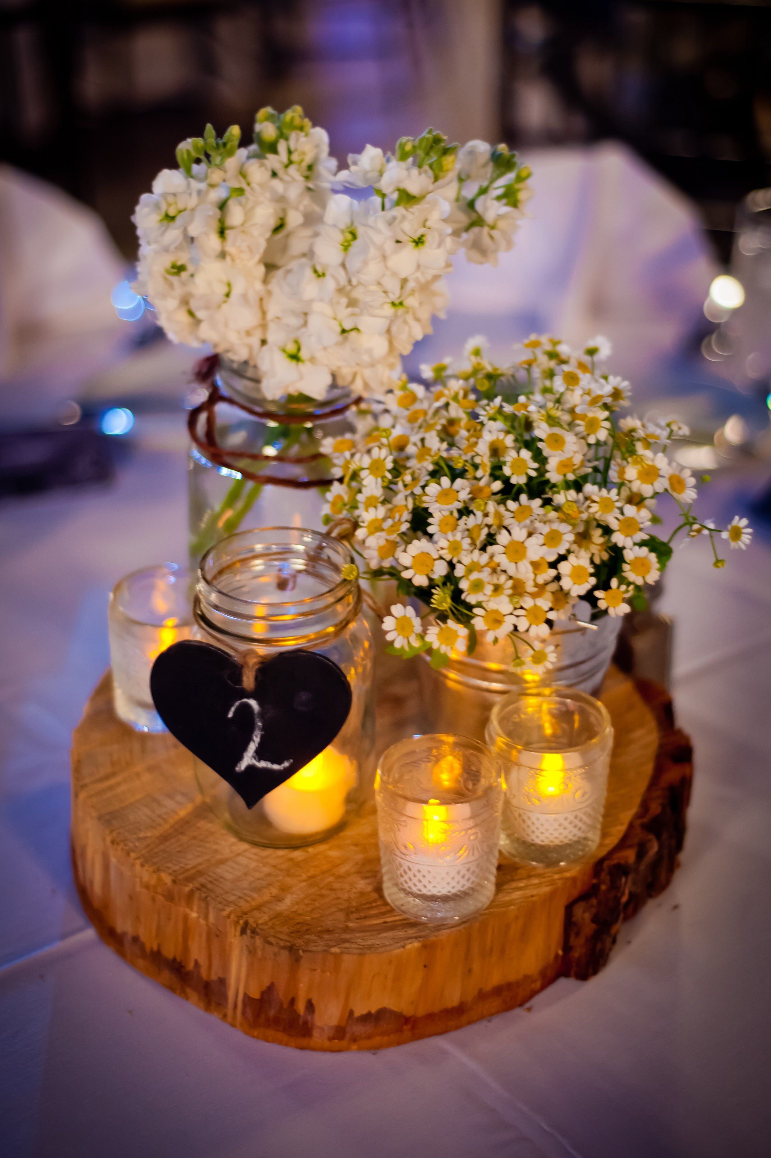 Rustic Wildflower Centerpieces