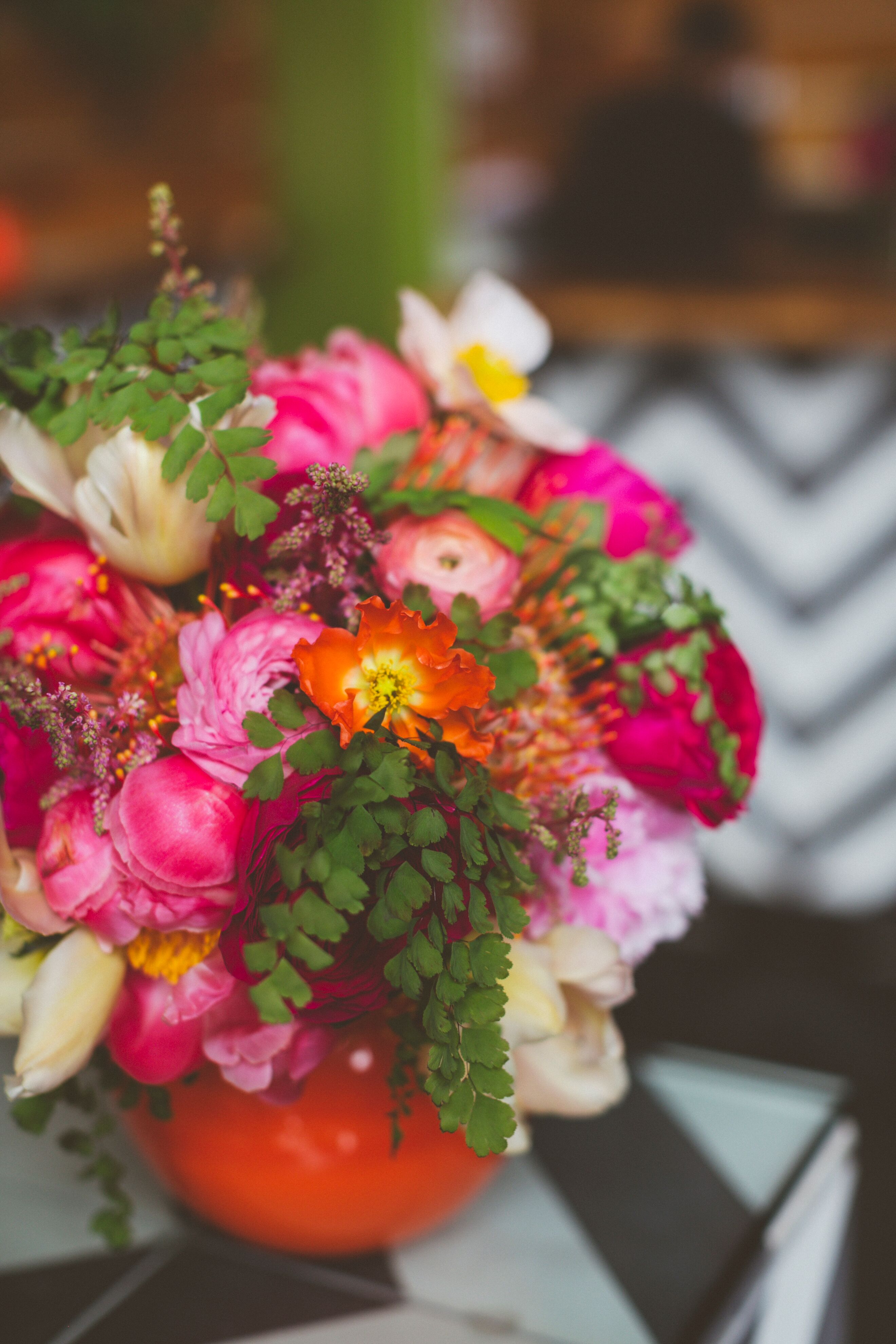 Bright, Colorful Modern Flower Arrangement