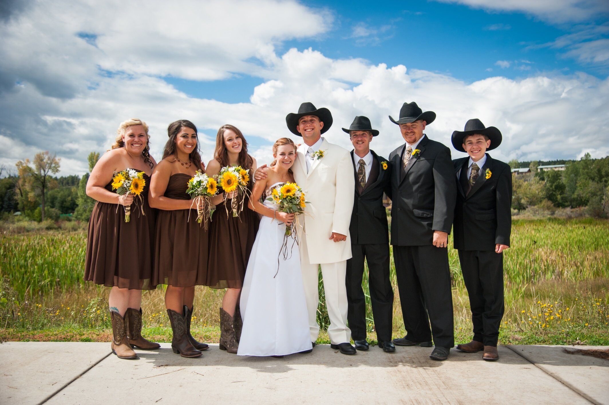 Camo Wedding Dresses For Bride, Bridesmaids, Flower Girls