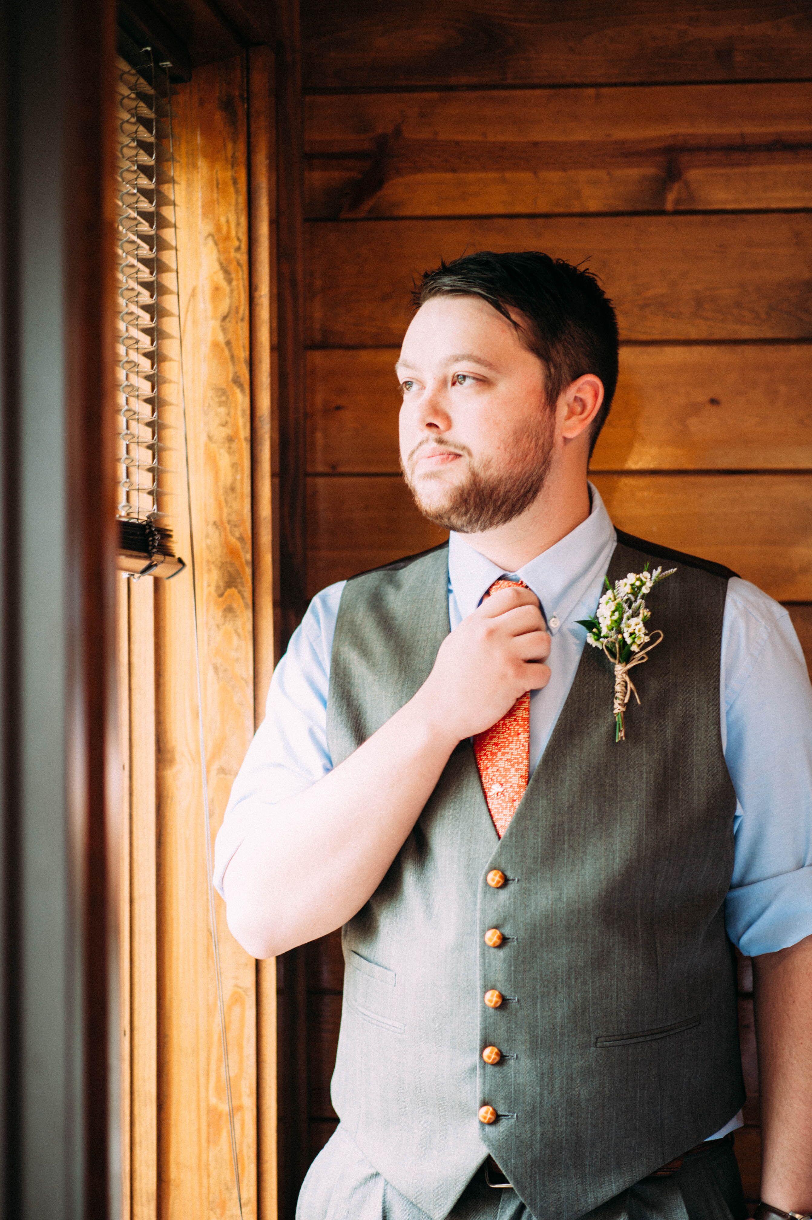 Groom Before the Ceremony