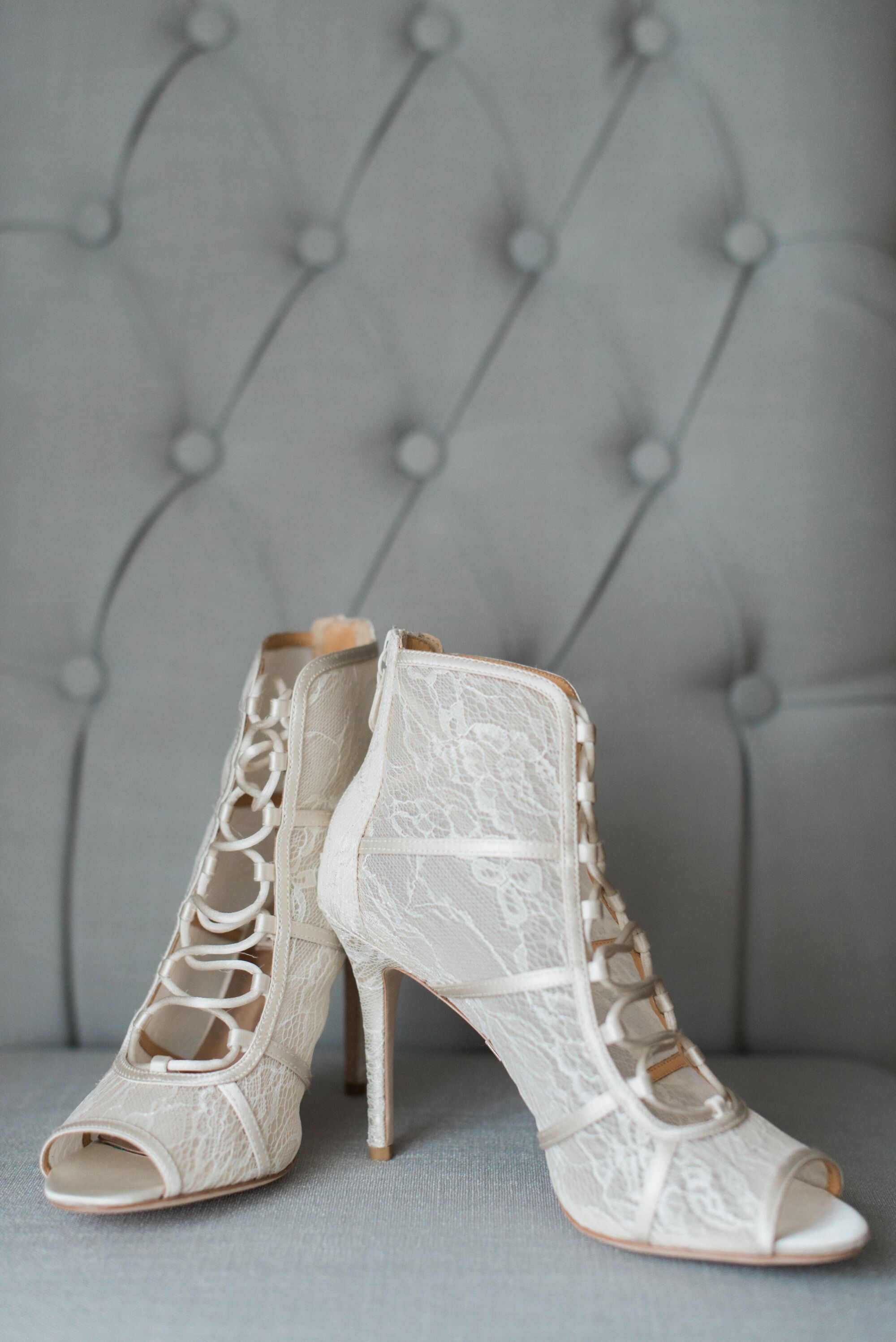 Elegant Lace Bridal Booties