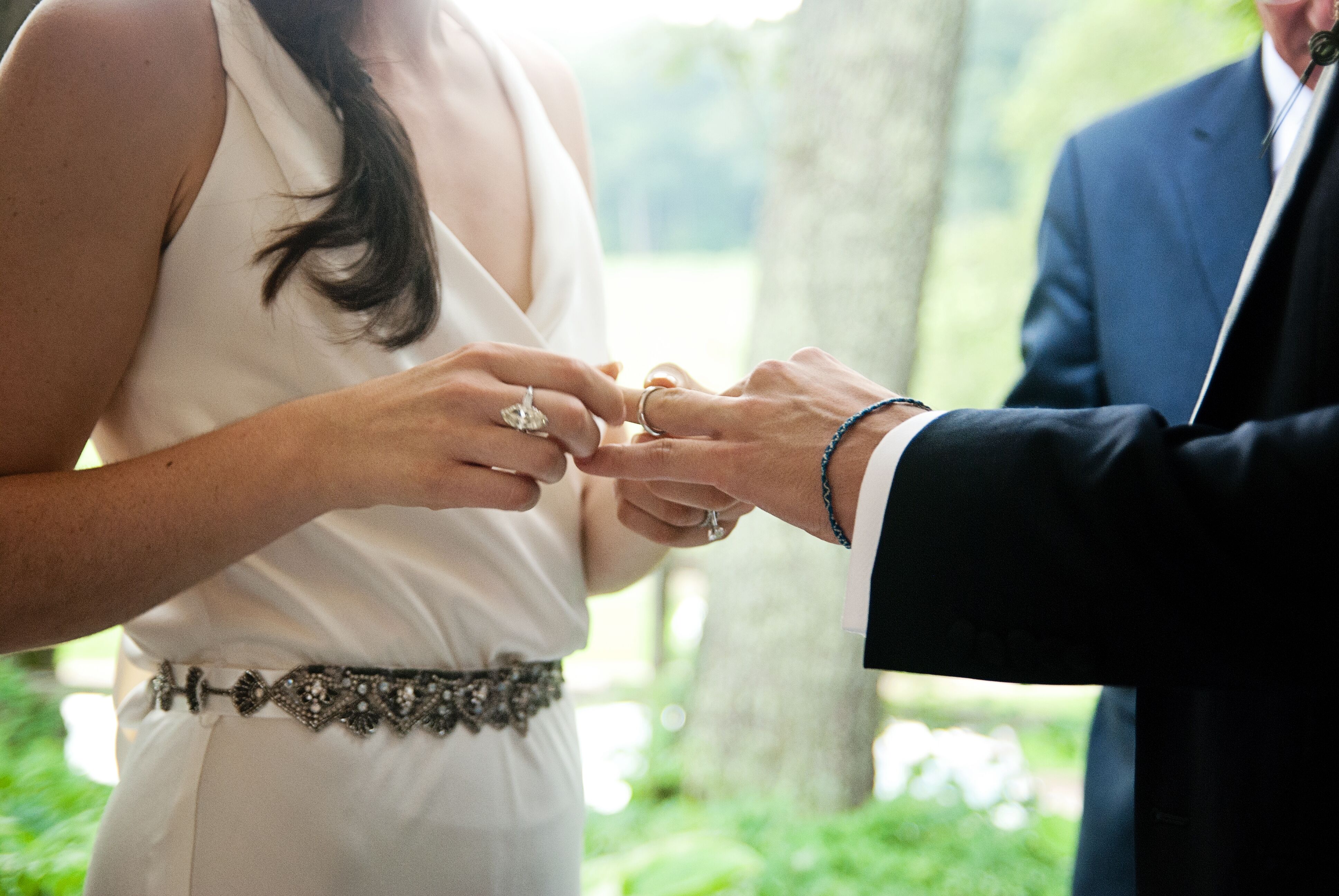 Exchange of Wedding Rings During Ceremony