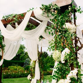 Hanging White Orchids Decor