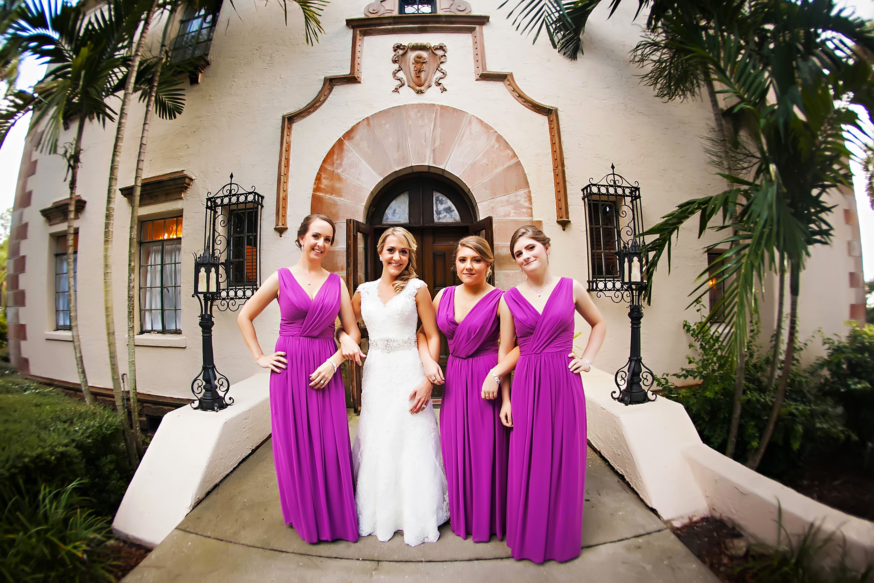 Radiant Orchid Chiffon Bridesmaids Dresses 1272