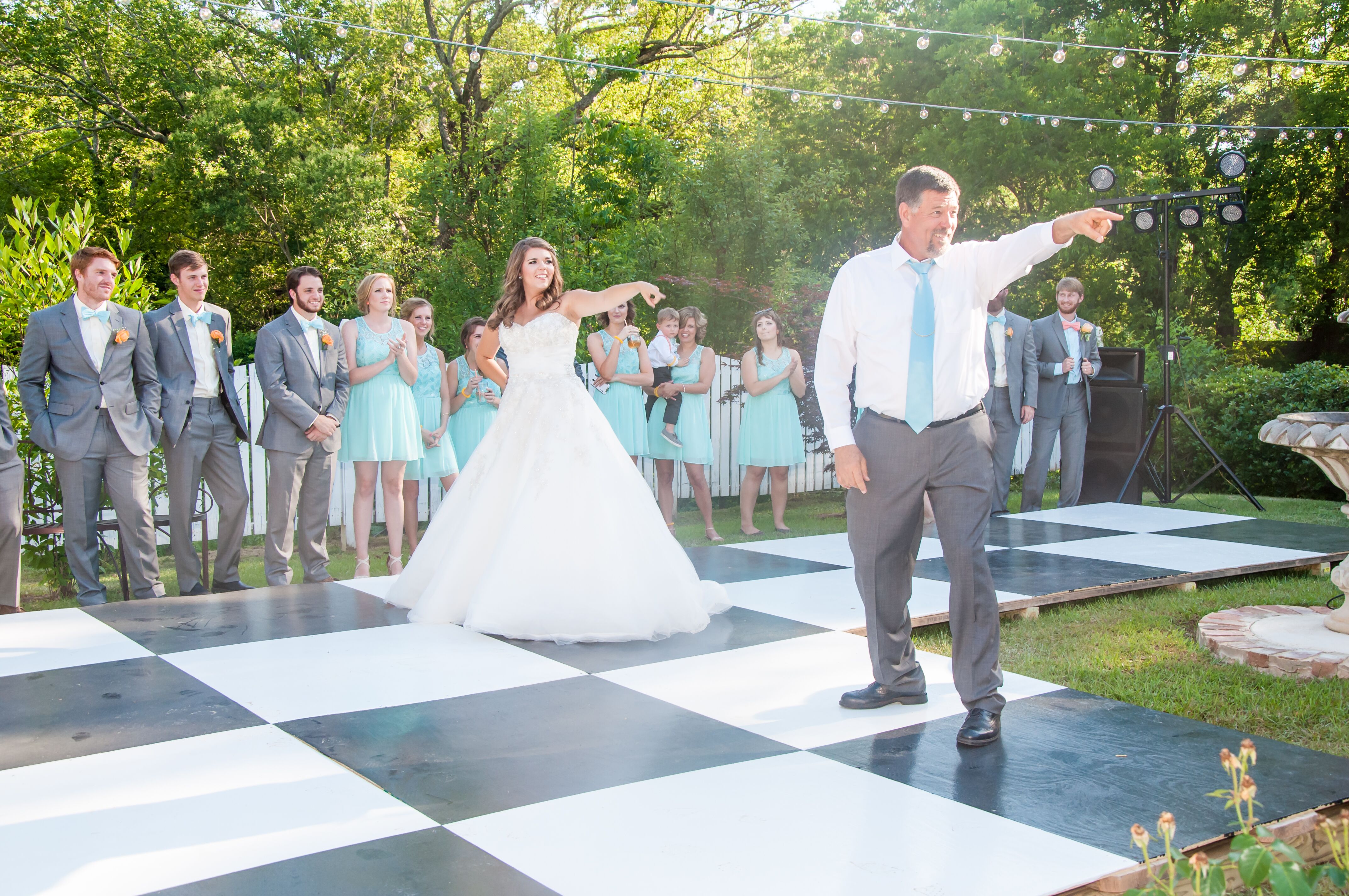 Diy Black And White Checkerboard Dance Floor