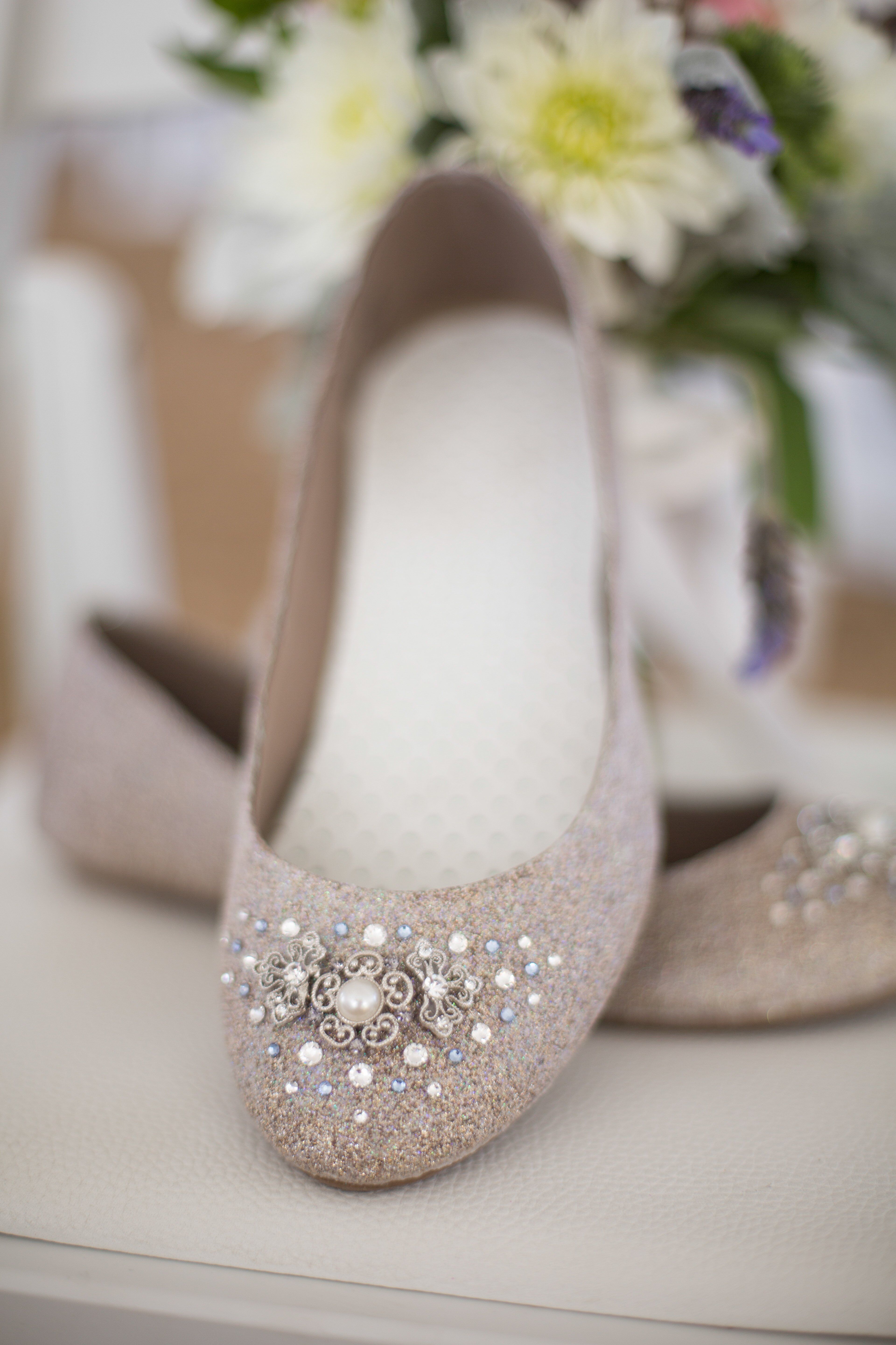 nude bridal flats