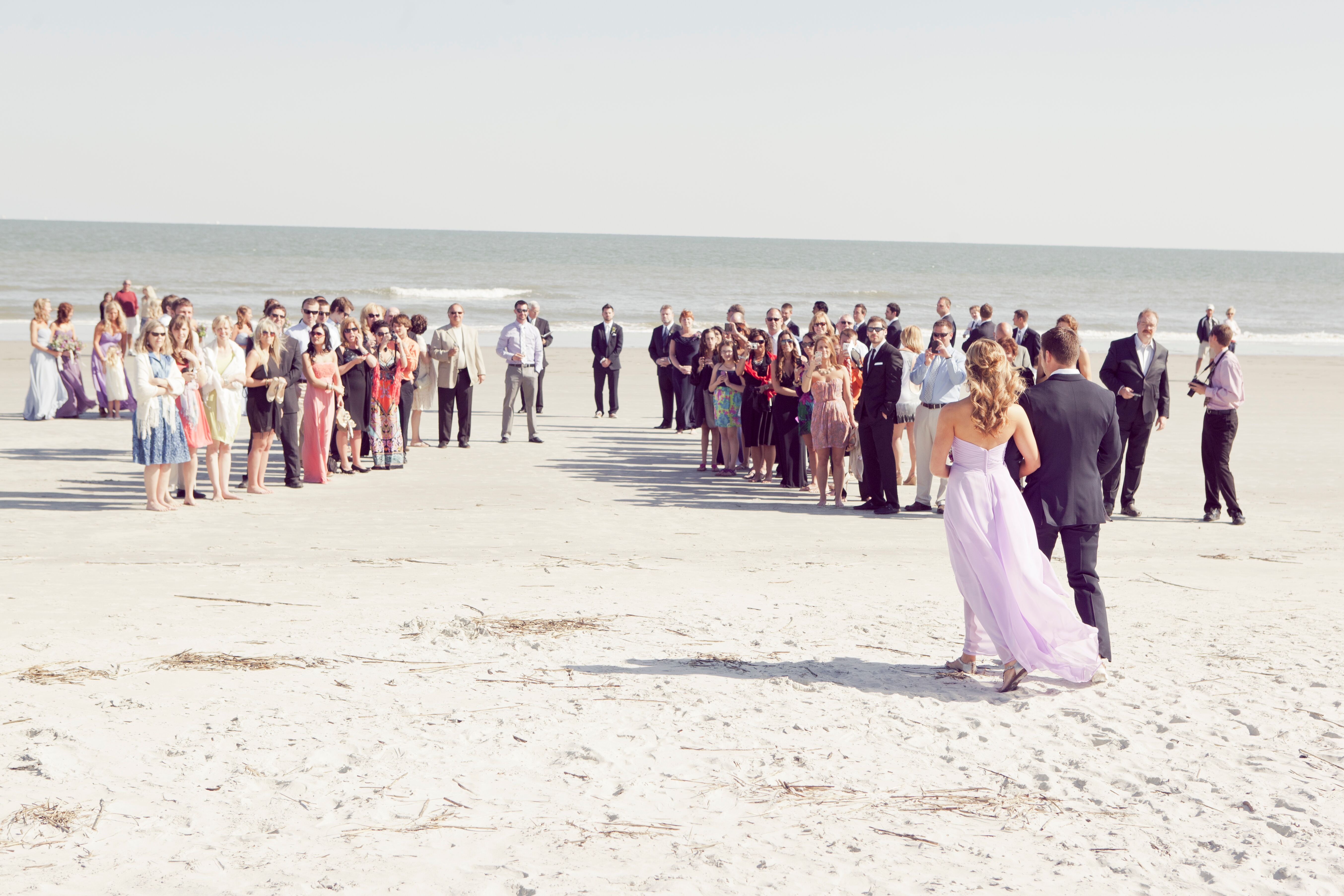  Casual  Beachfront Wedding  Ceremony 