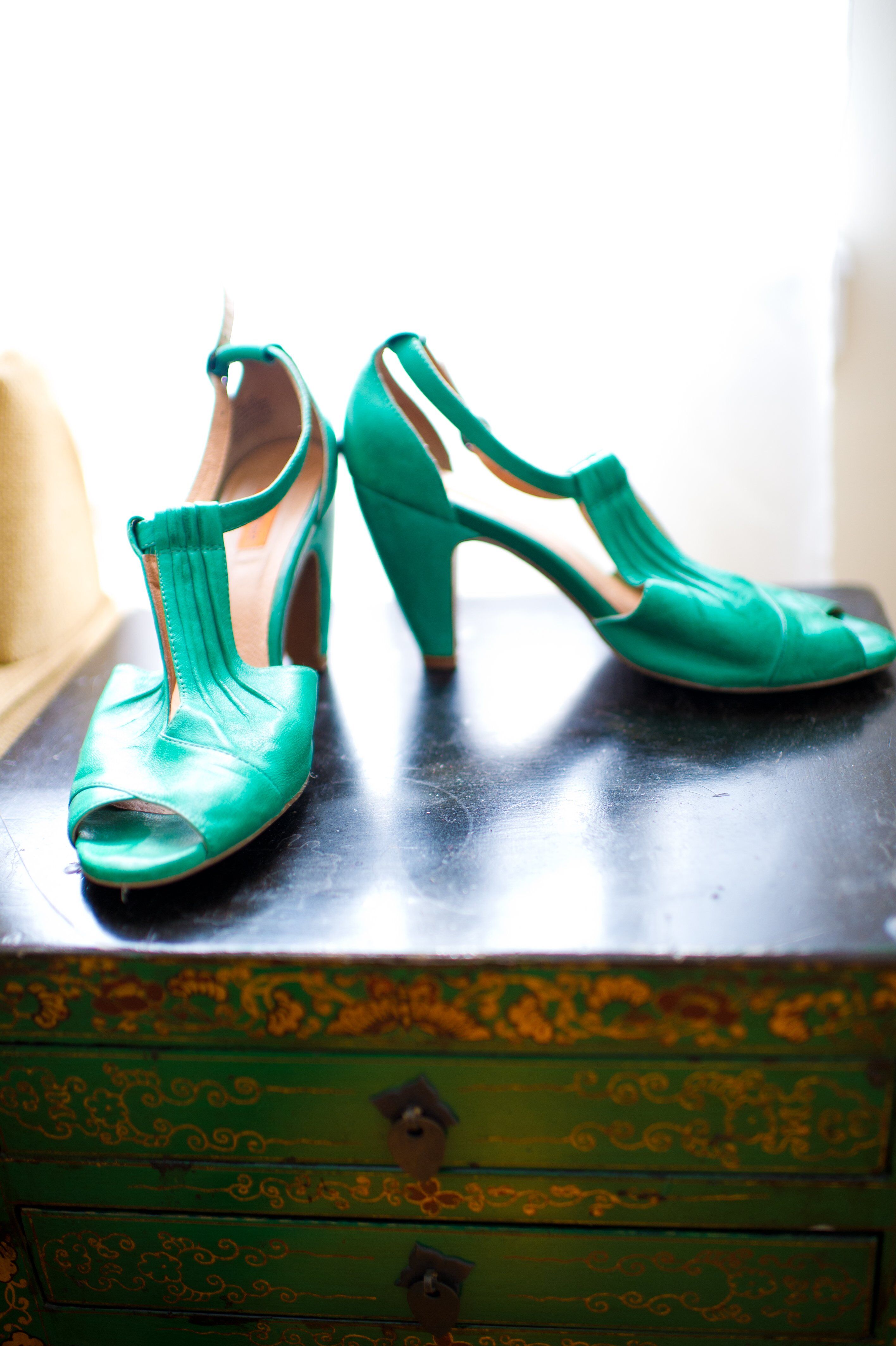 Emerald Green Bridal Shoes