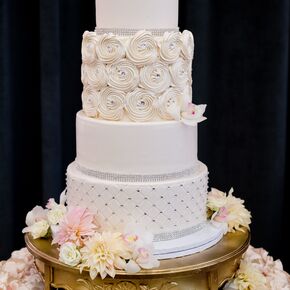 Tall Gold Vase Centerpiece