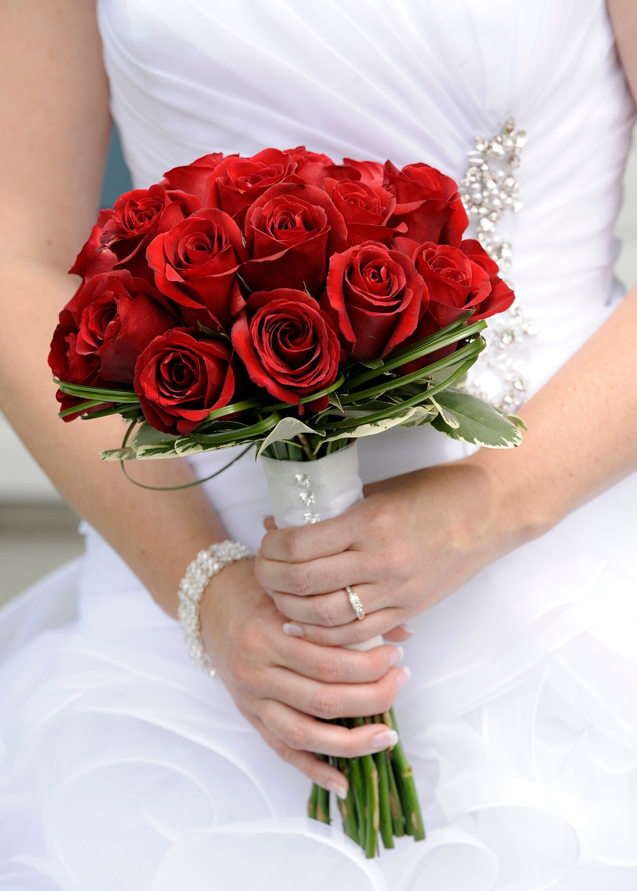 Red Rose Bridal Bouquet