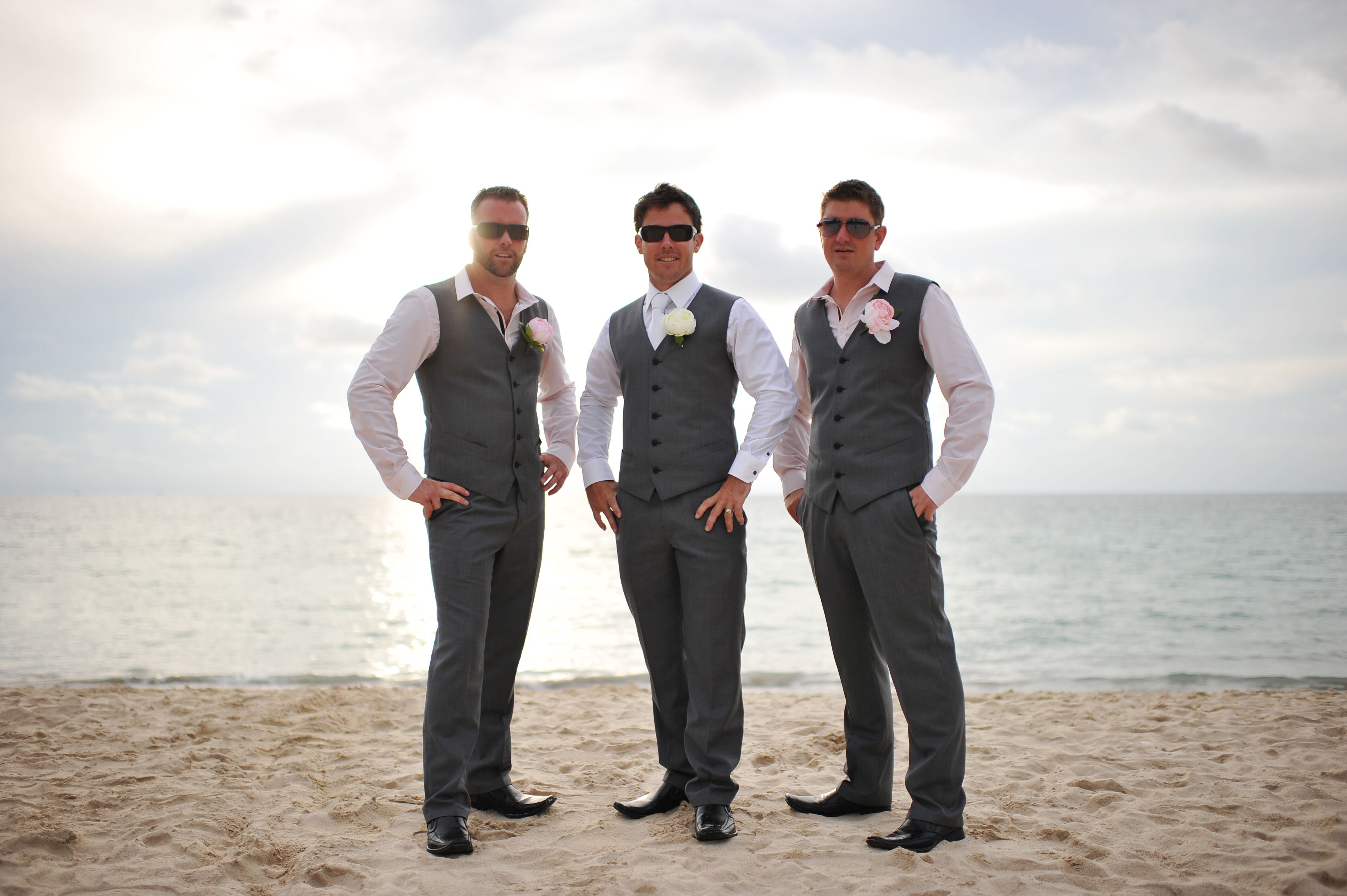 Custom Groomsmen Suits from Kata Beach, Thailand