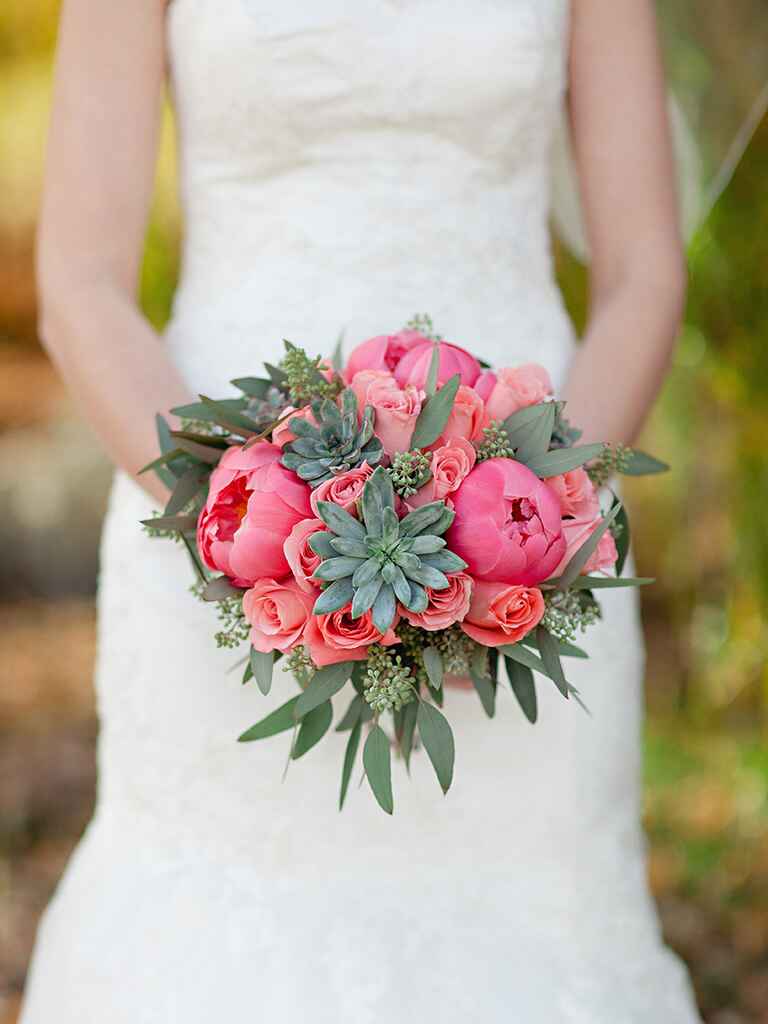 Natural Succulent Wedding Bouquets