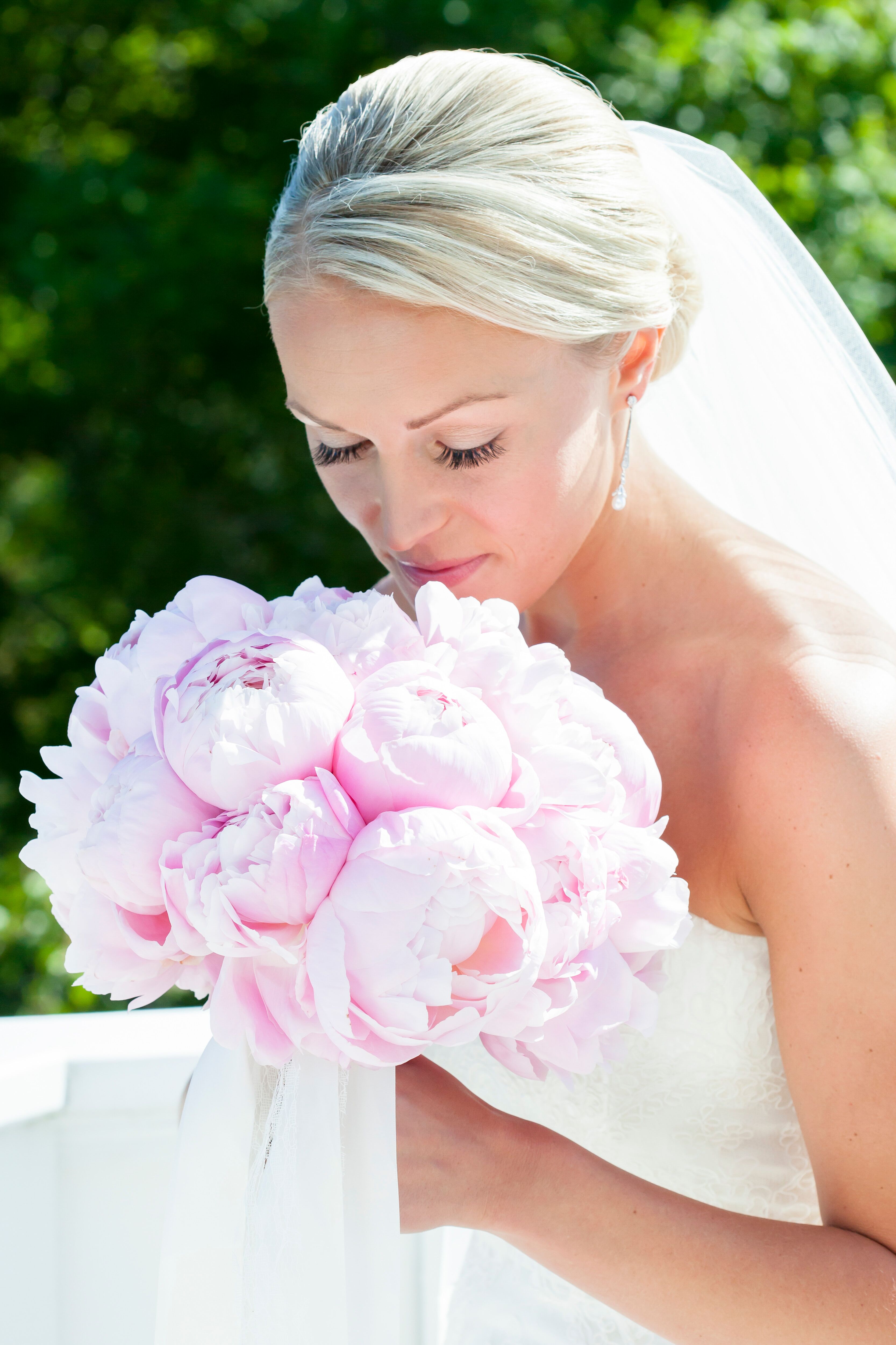 light pink peony bouquet