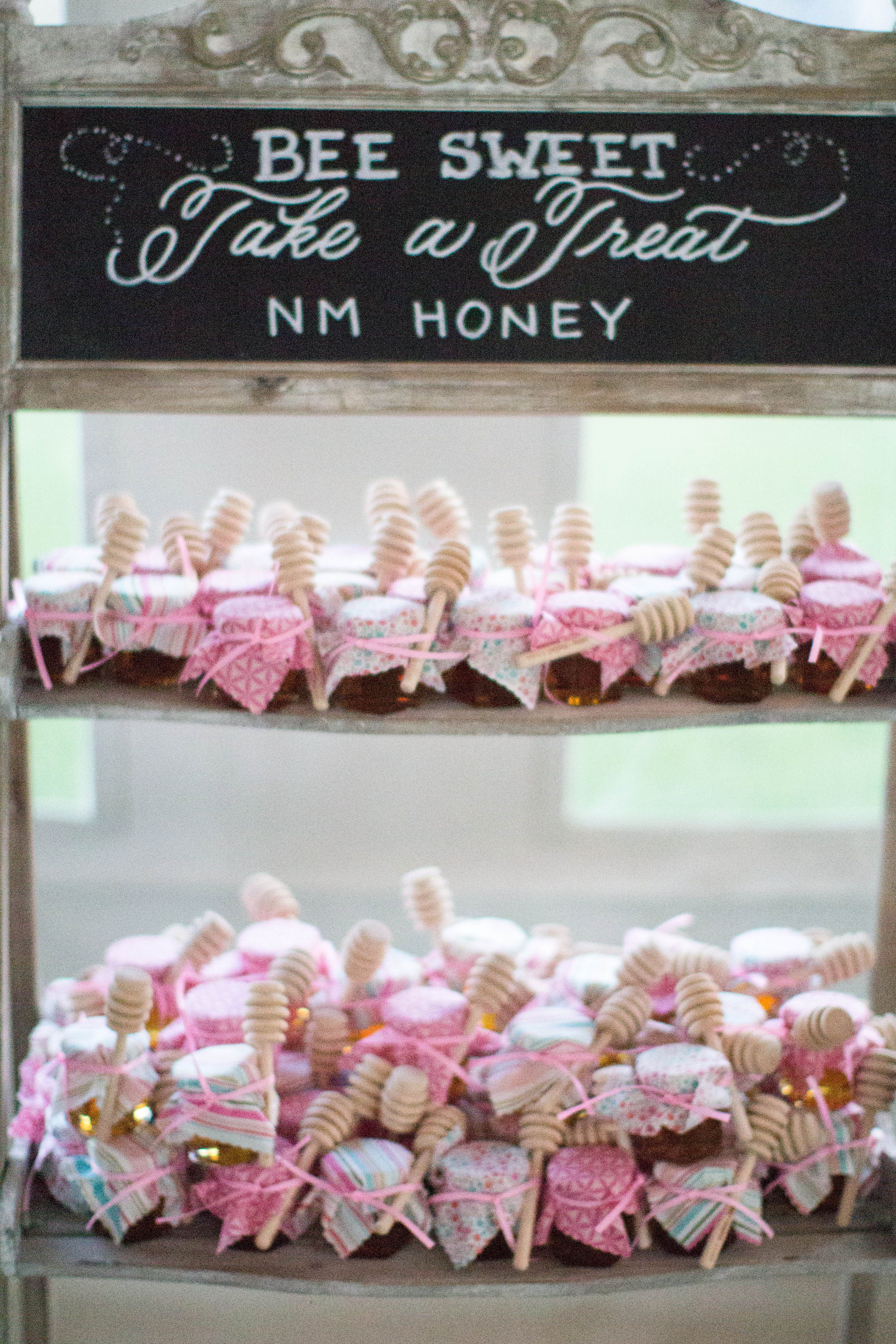 Pink Diy Honey Wedding Favors