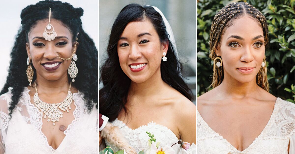 29 Half-Up, Half-Down Wedding Hairstyles to Save ASAP