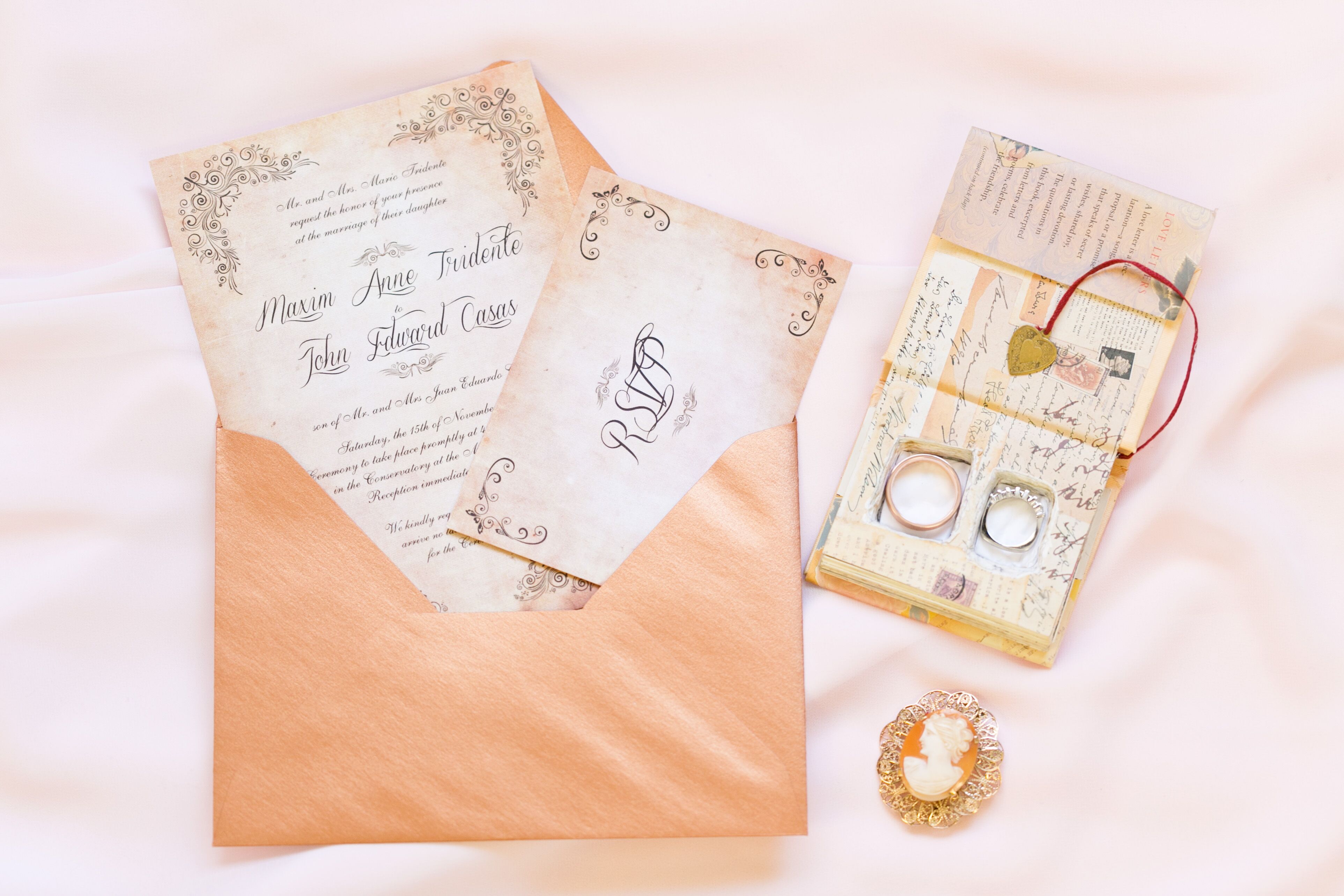 Vintage-Style Wedding Invites