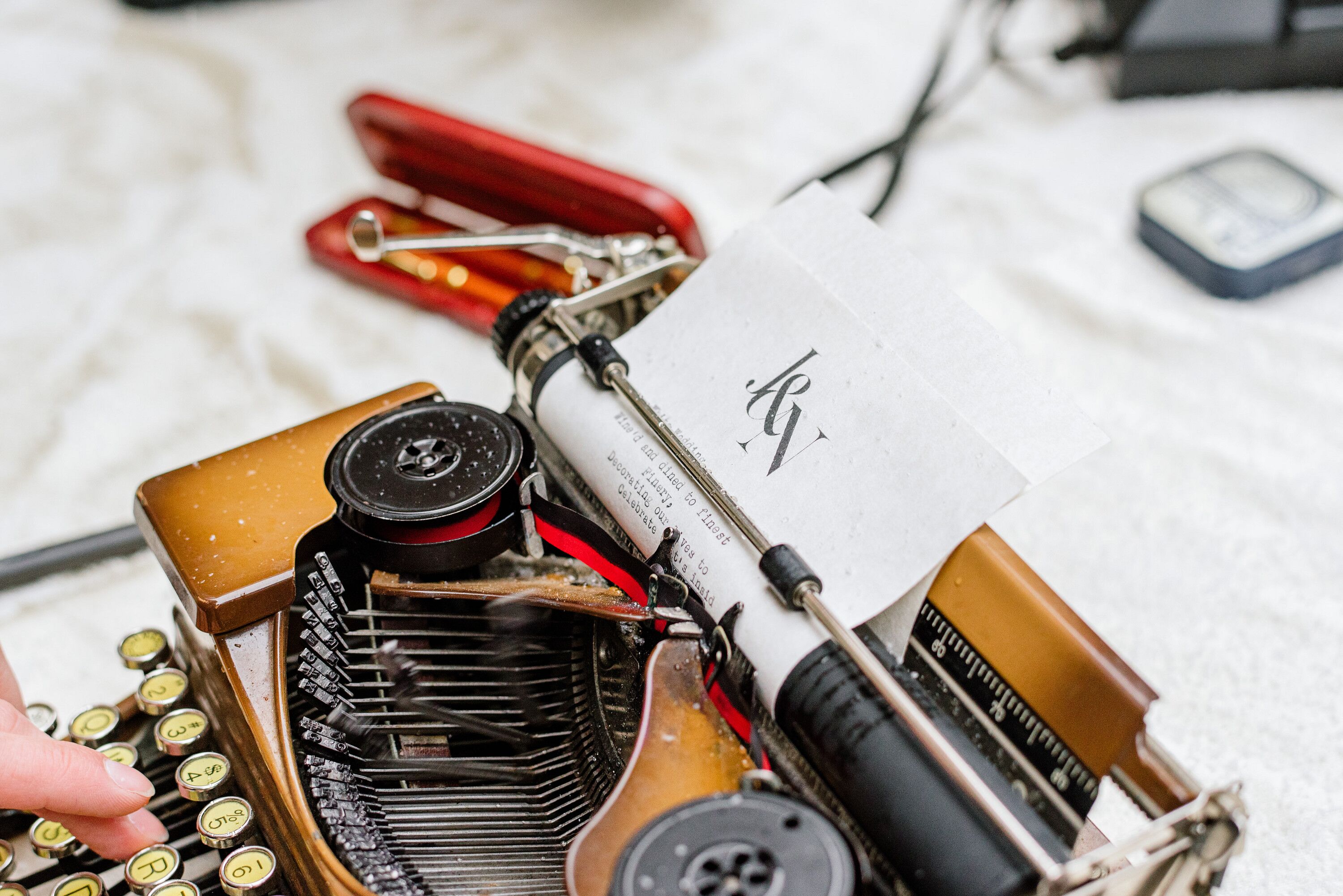 Typewriter for Custom On-Site Poems at the Anderson House in Washington, DC