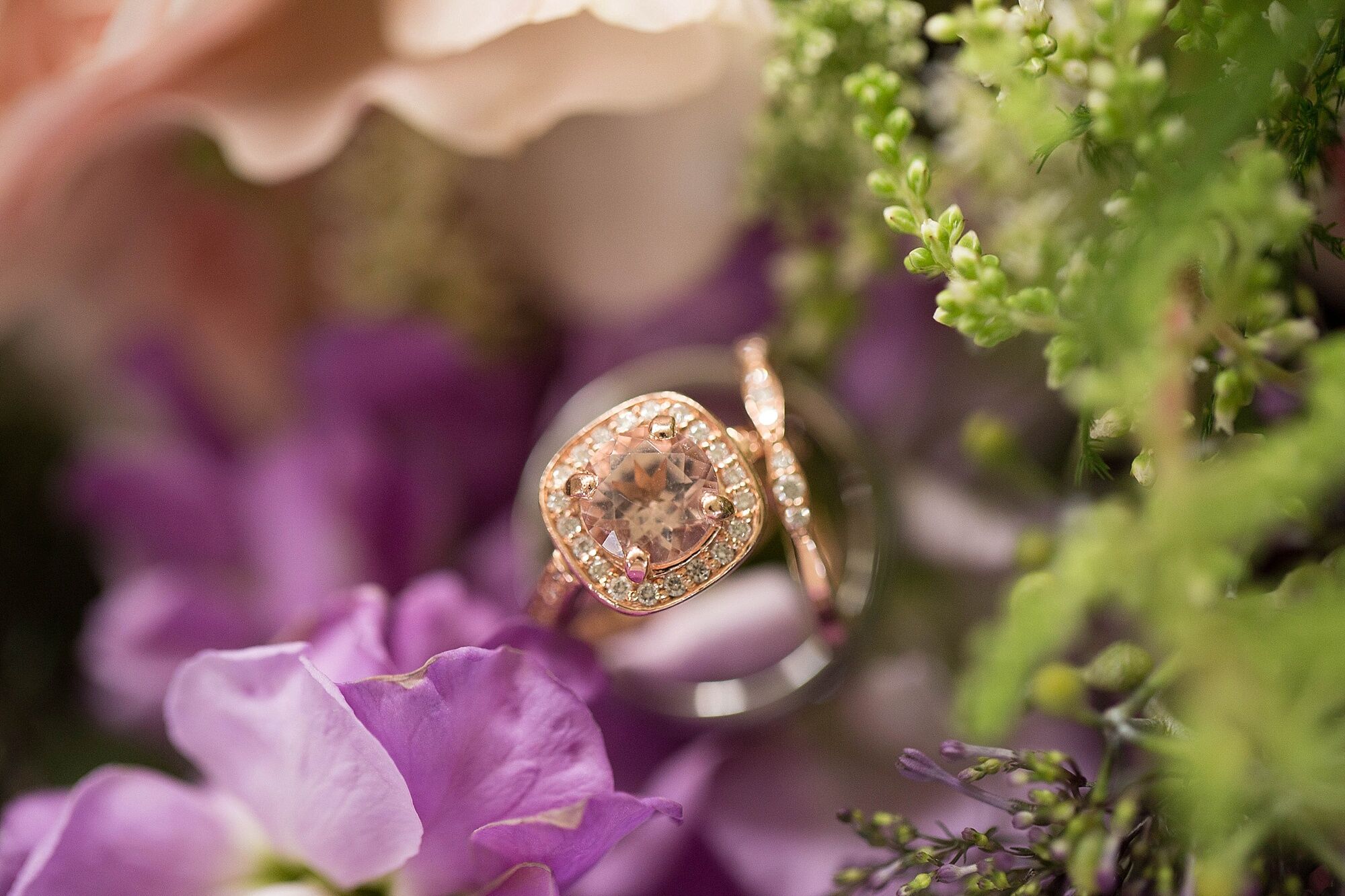 Rose Gold Morganite Engagement Ring