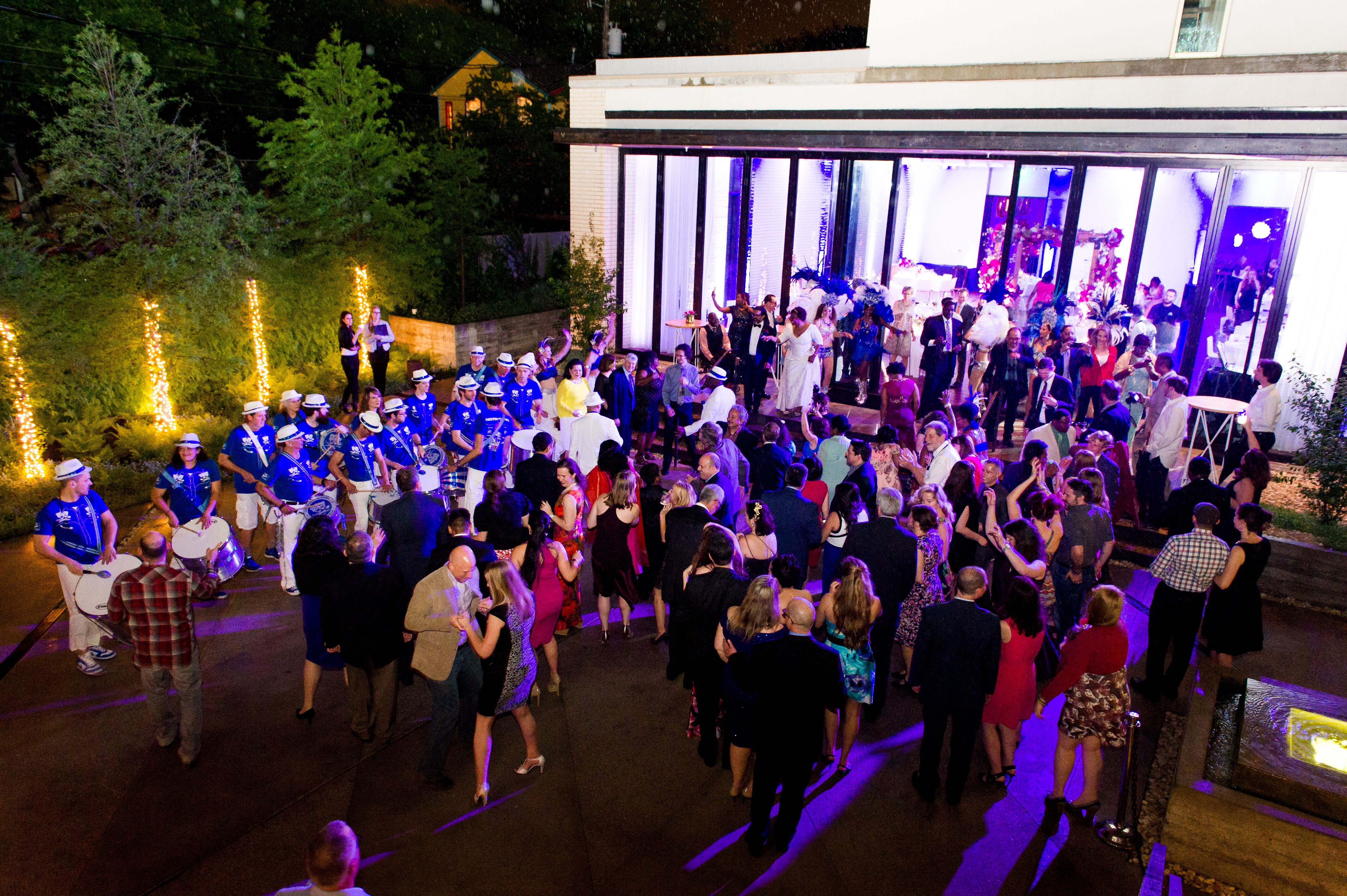 Lively Outdoor Dance Party