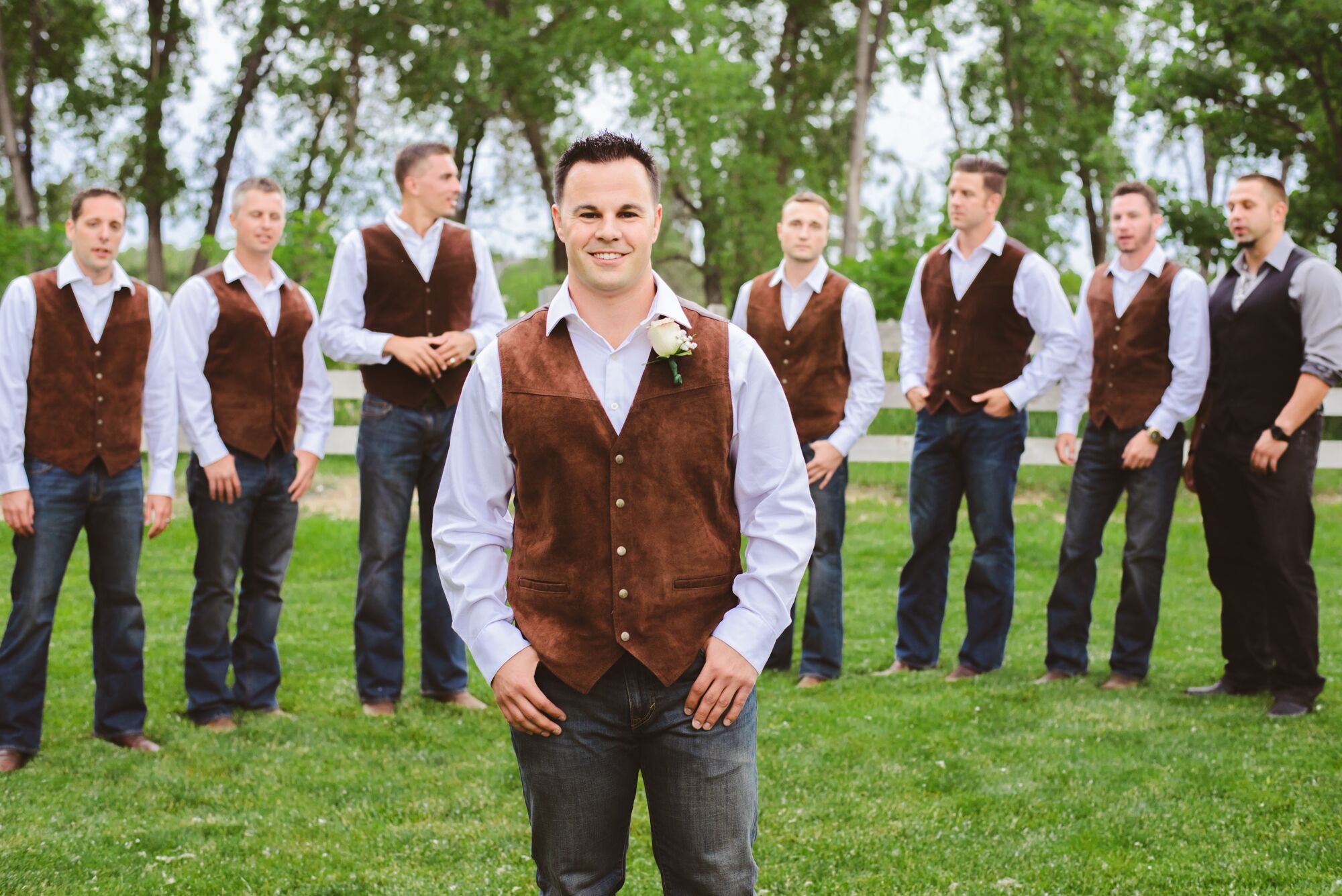 Jeans and vest clearance groomsmen