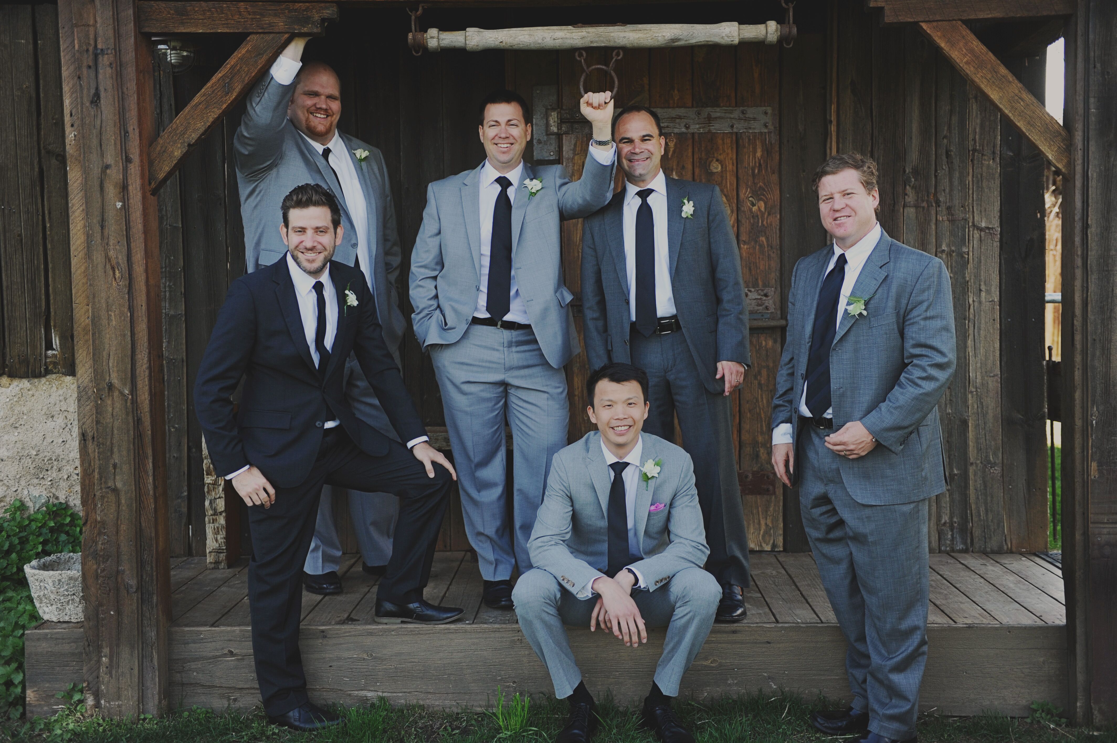 Mismatched suit wedding outlet guest