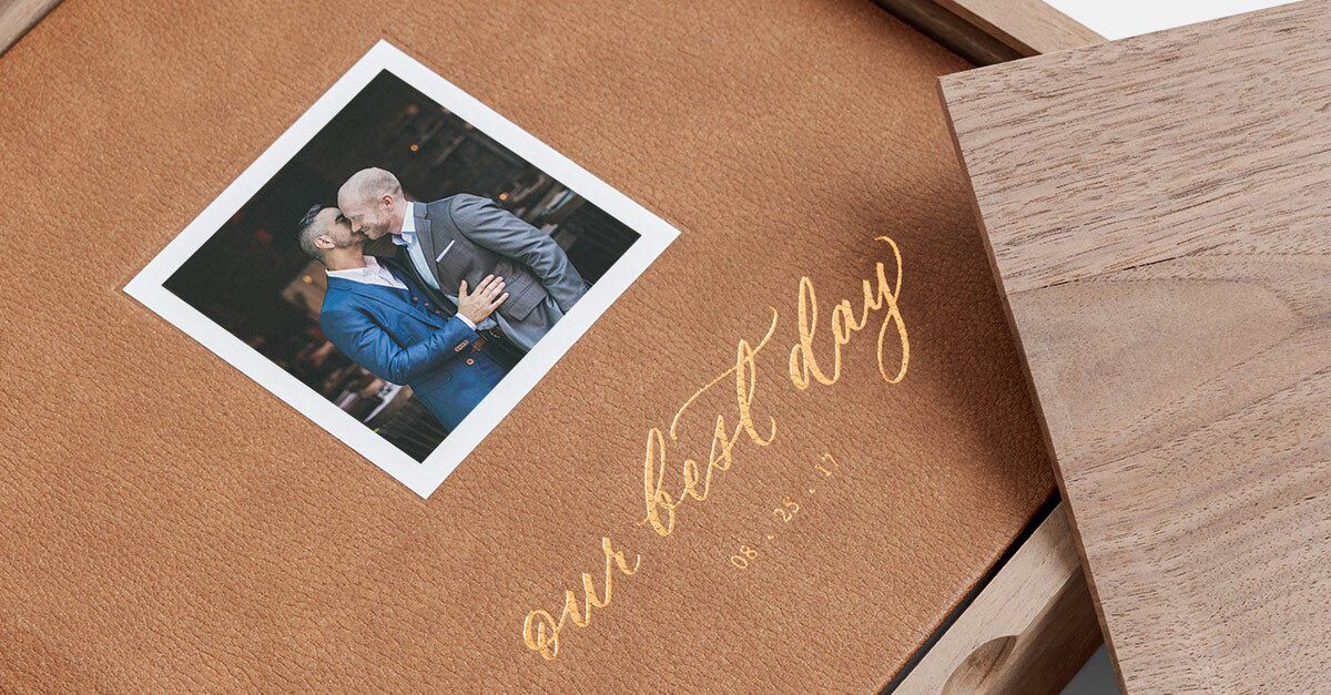 wedding photo album cover