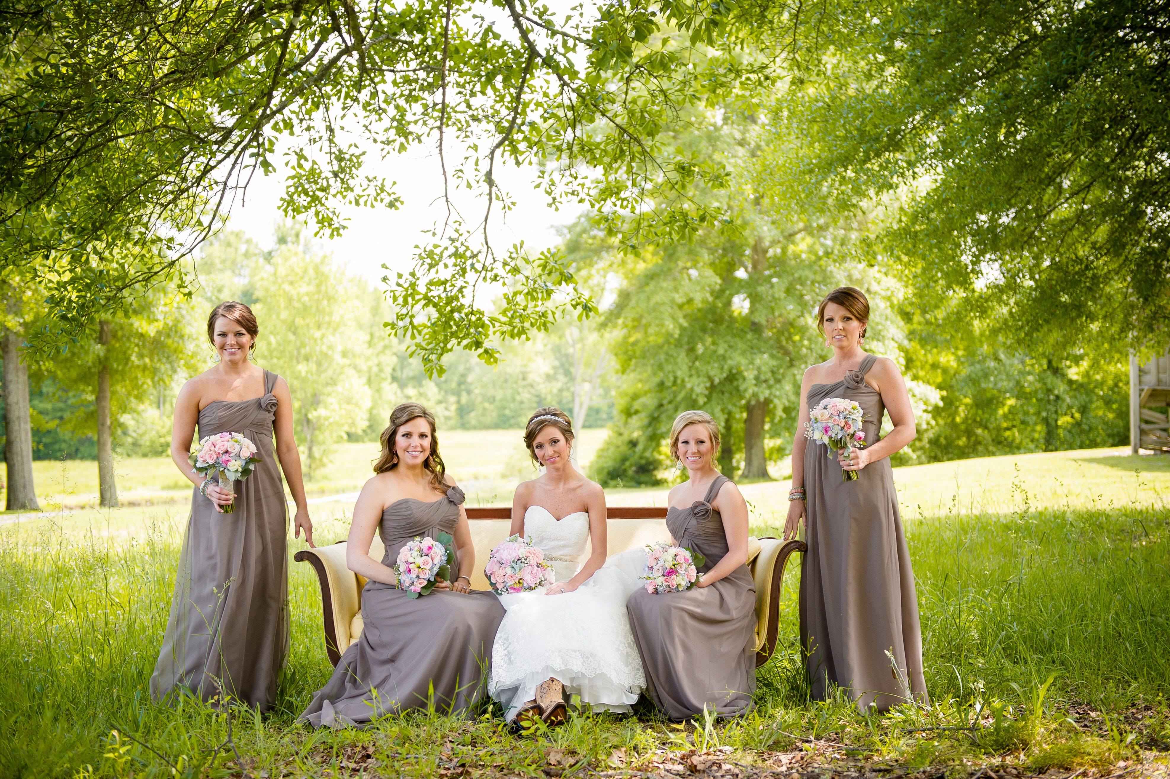 Toffee bridesmaid cheap dresses