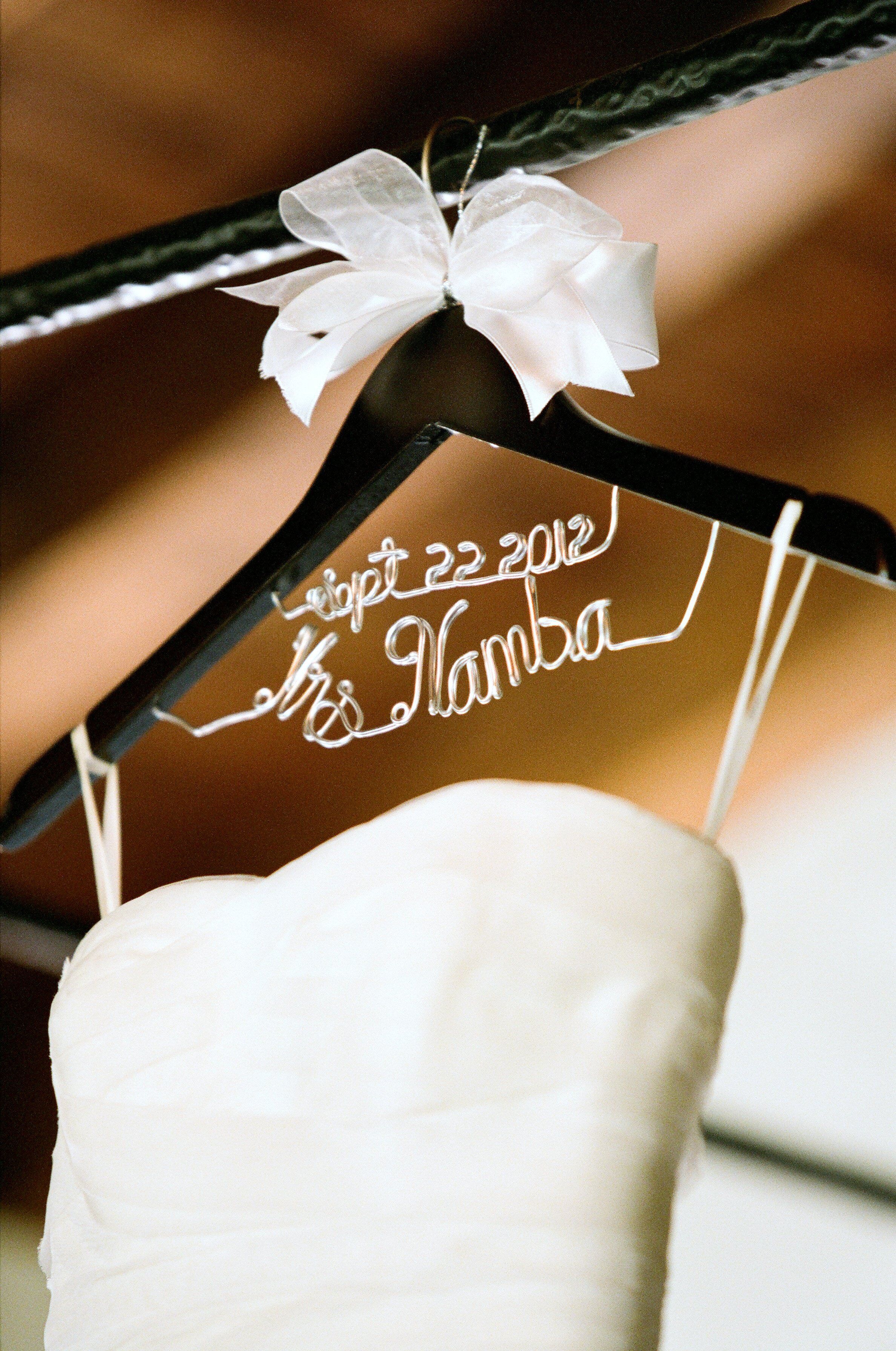 Custom Wedding Hanger