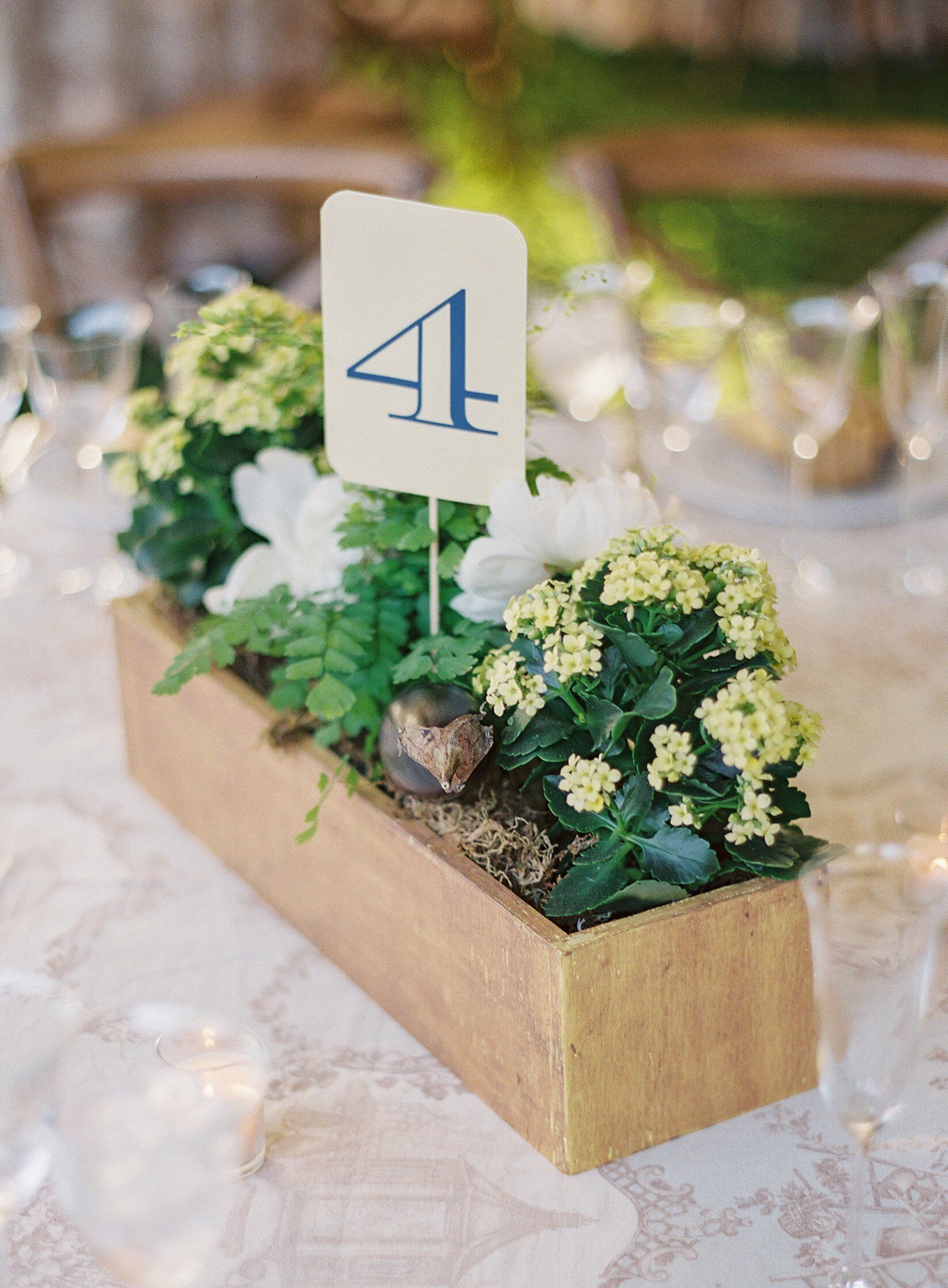 Wooden Flower Box Arrangement