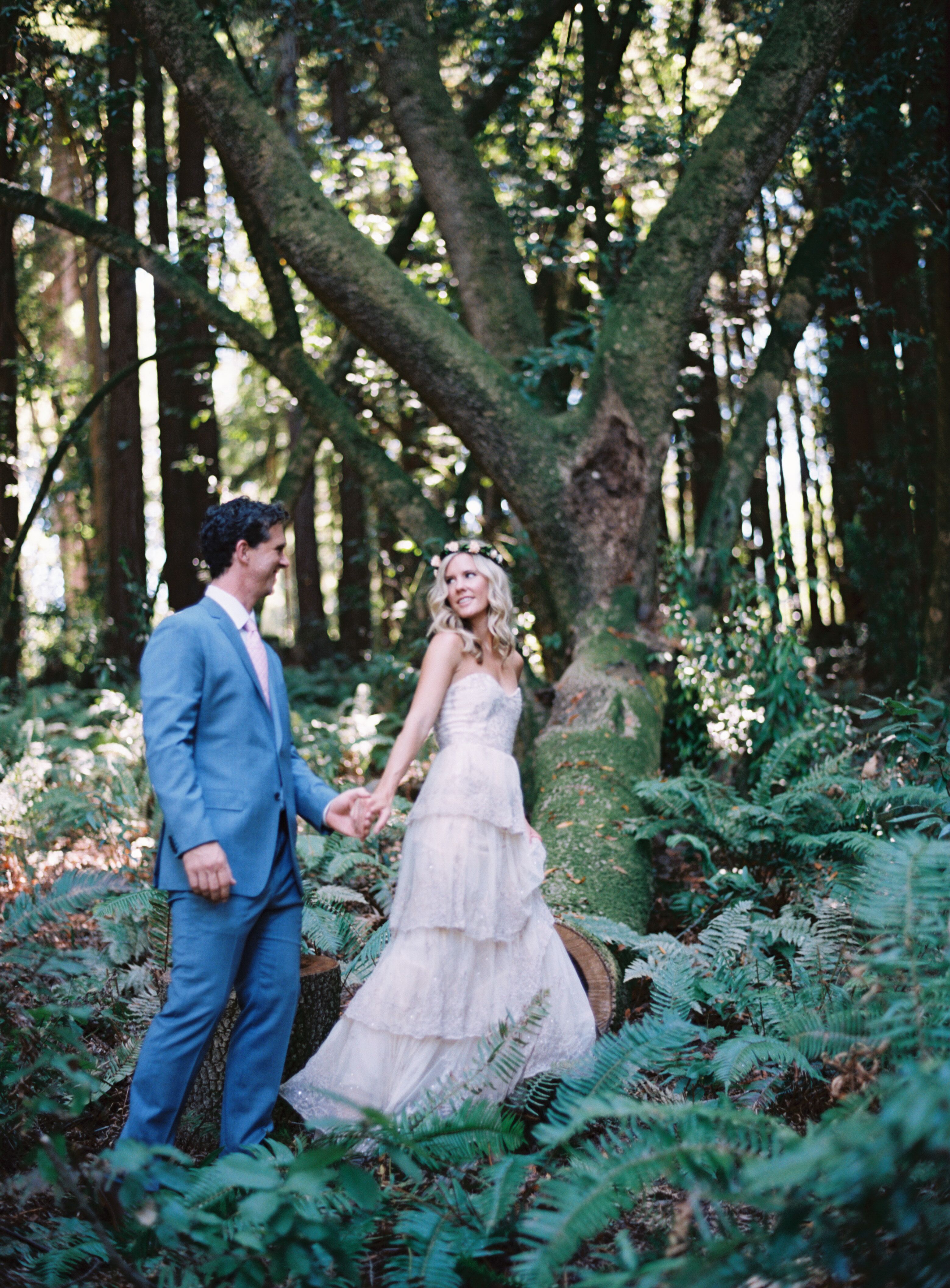 A Formal, DIY Woodland Wedding With a Bohemian Spin at a Private ...