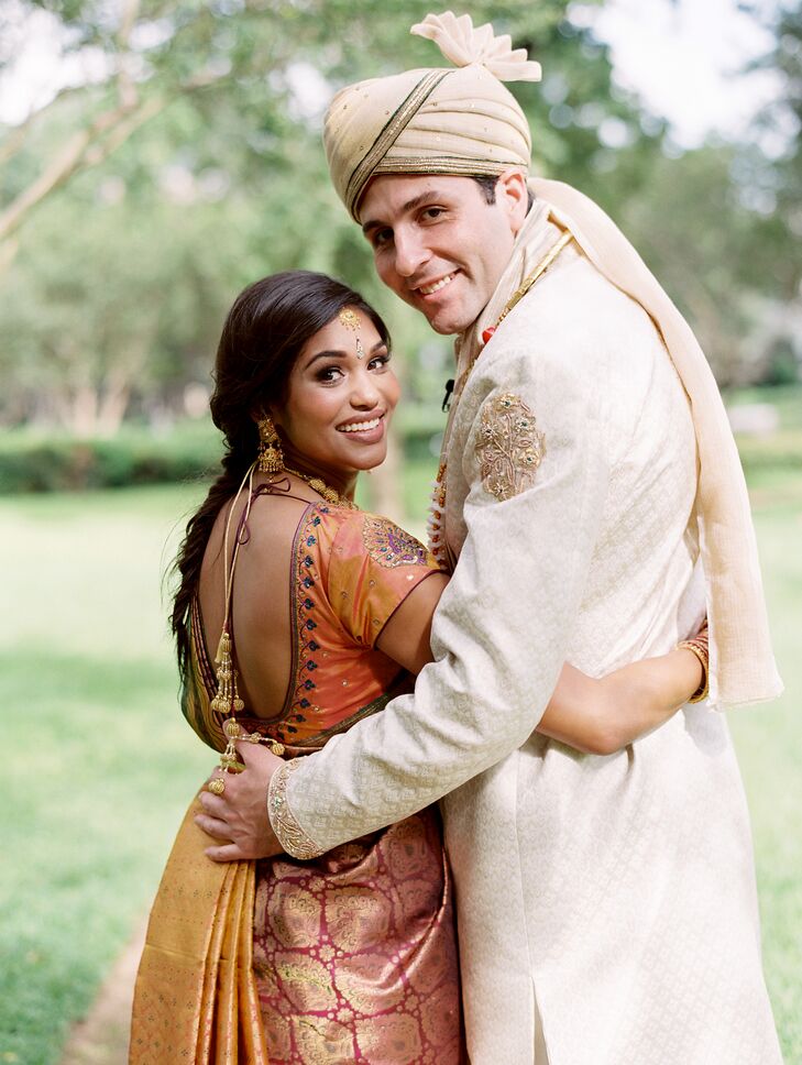 Traditional Indian Bridal Attire And Hairstyle