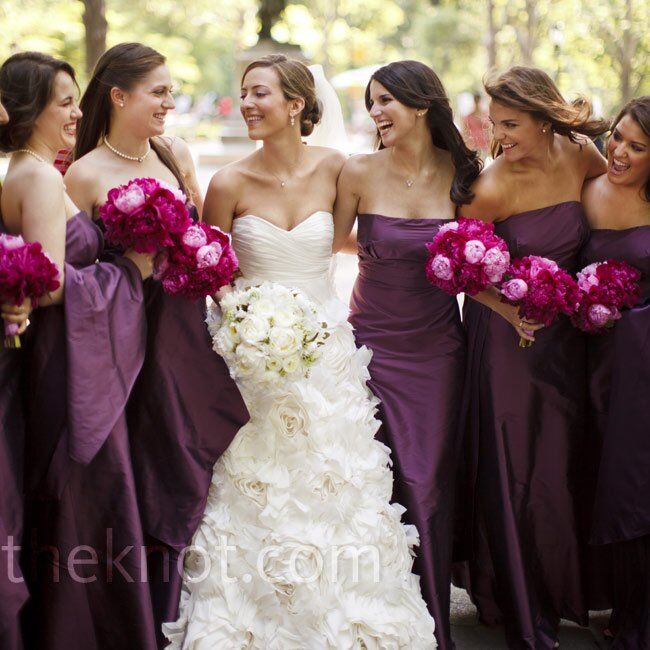  Plum  Bridesmaid  Dresses 