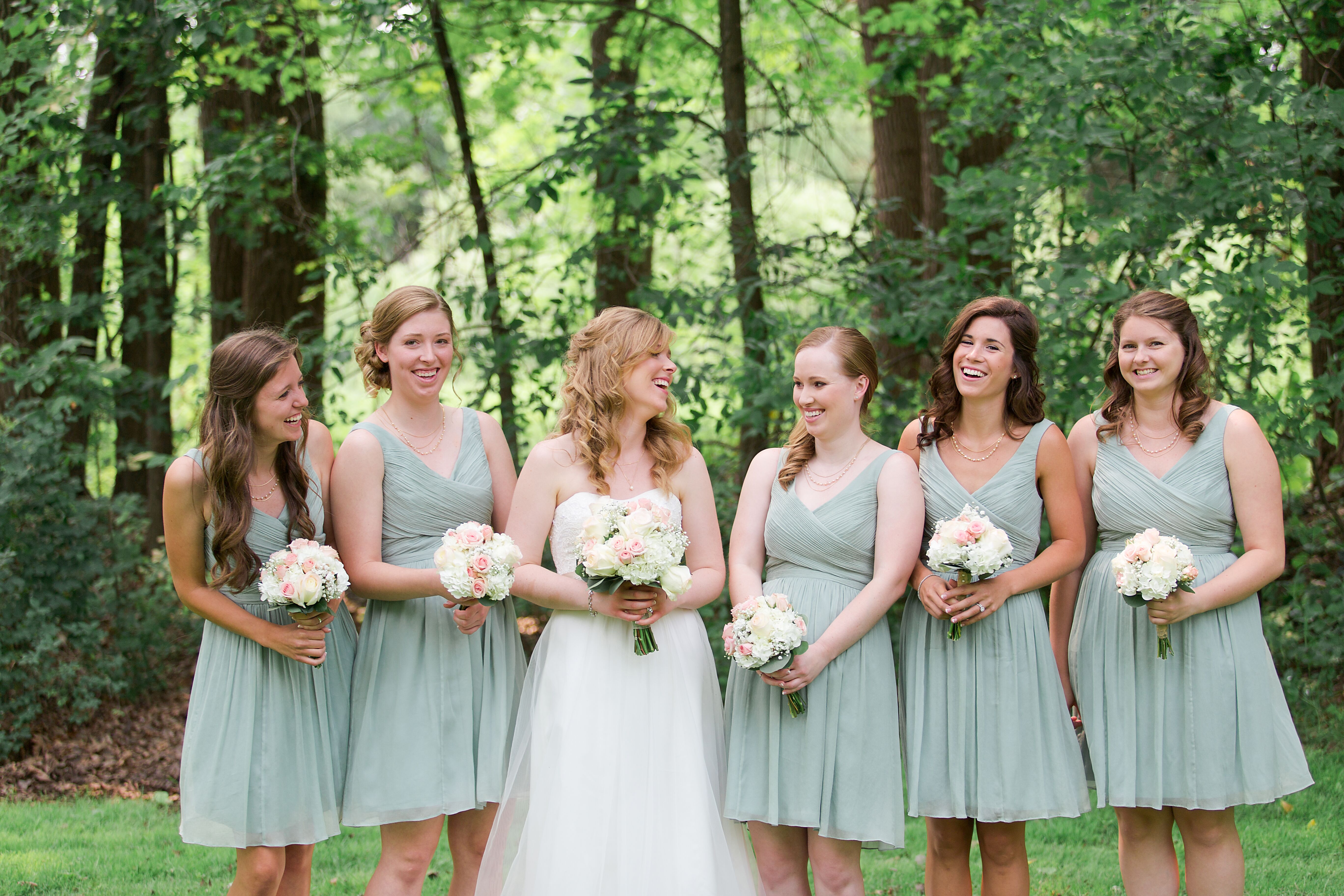 Bridesmaid dresses 2025 seafoam green