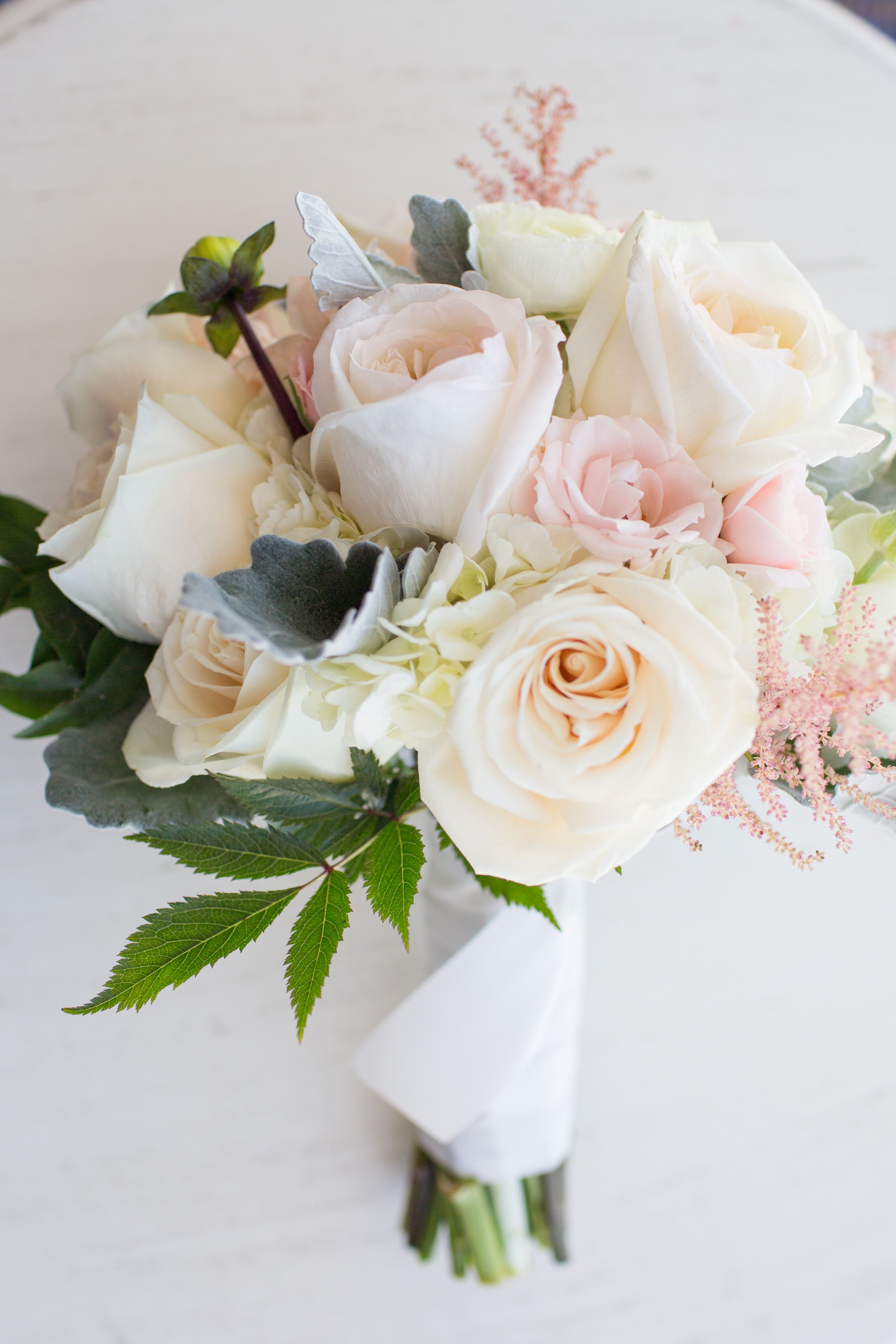 Romantic Blush And Ivory Bridal Bouquet 