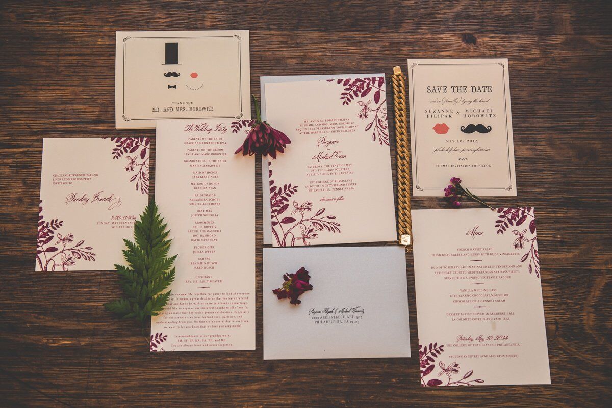 Formal Floral Invitations