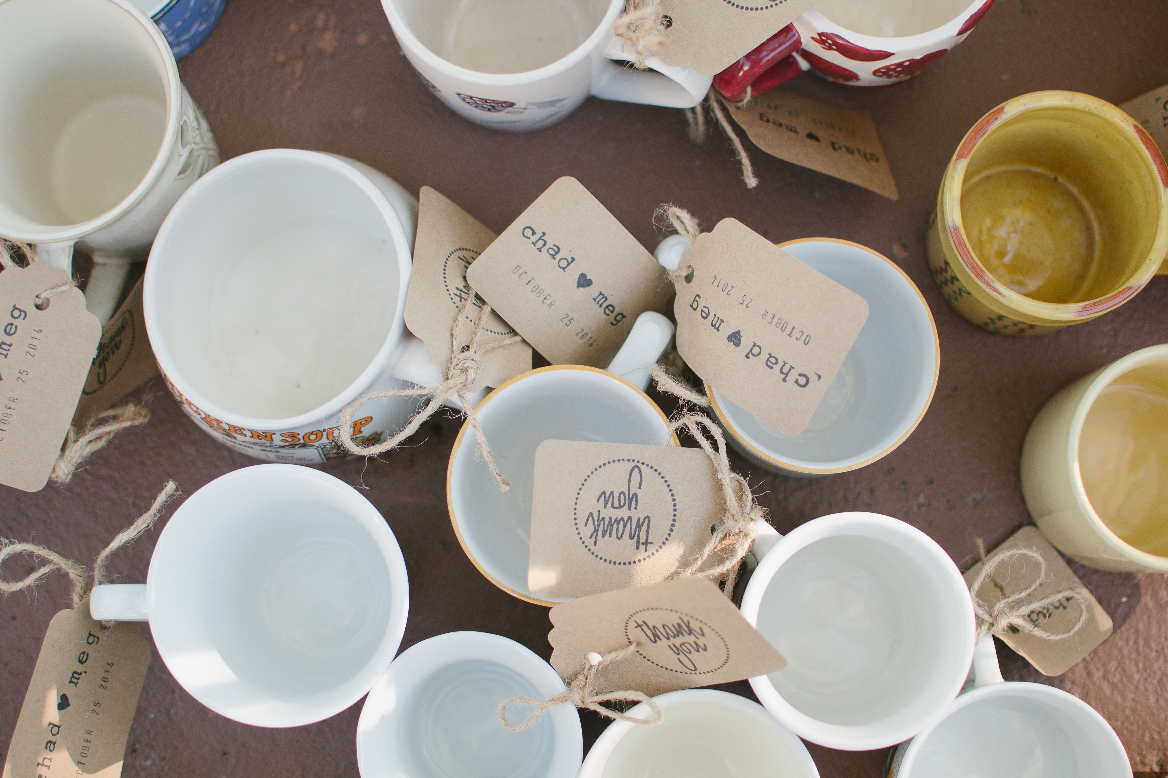 Mismatched Teacup Escort Cards