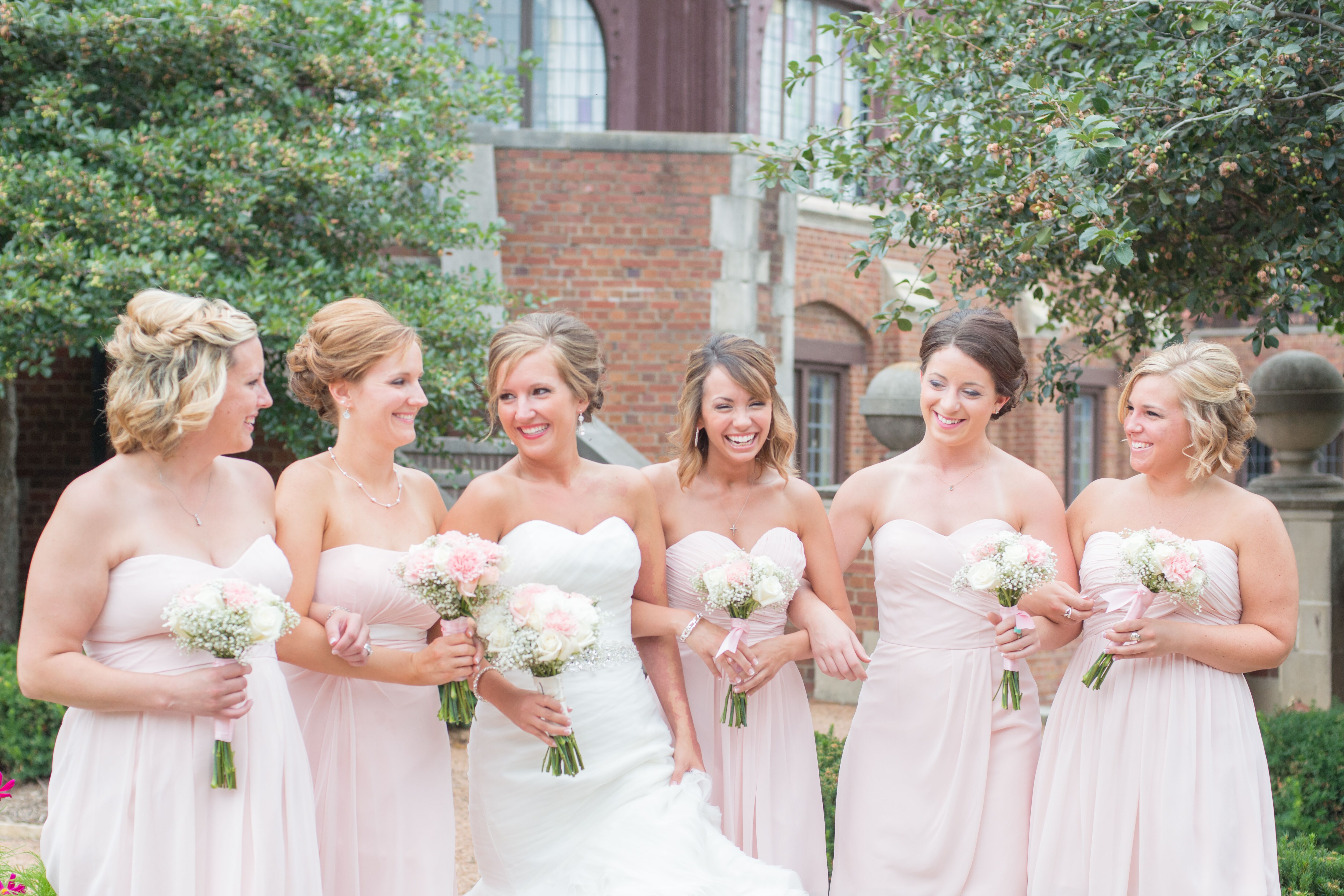 Blush Pink Bridesmaid Dresses