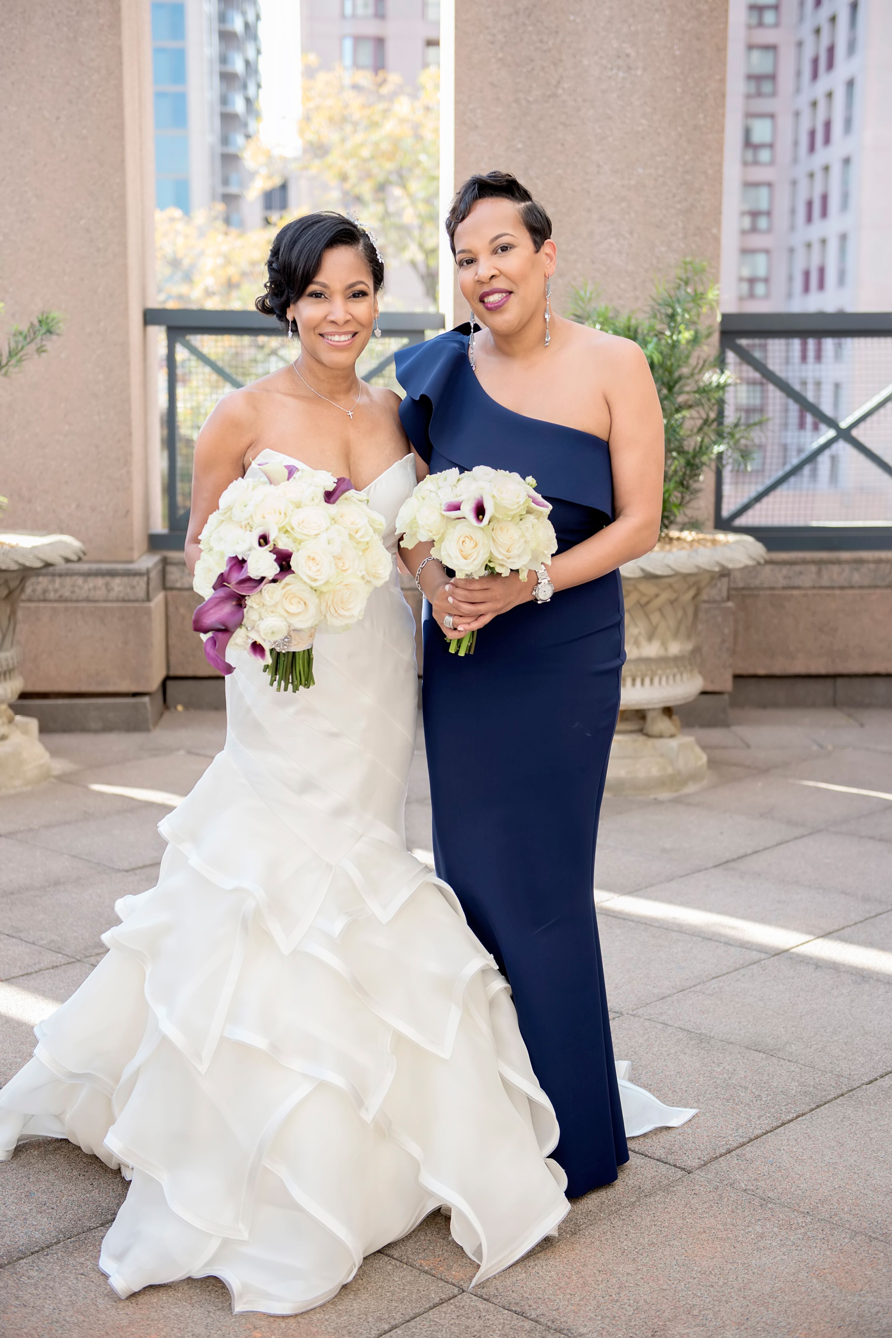 Navy Bridesmaid Gown