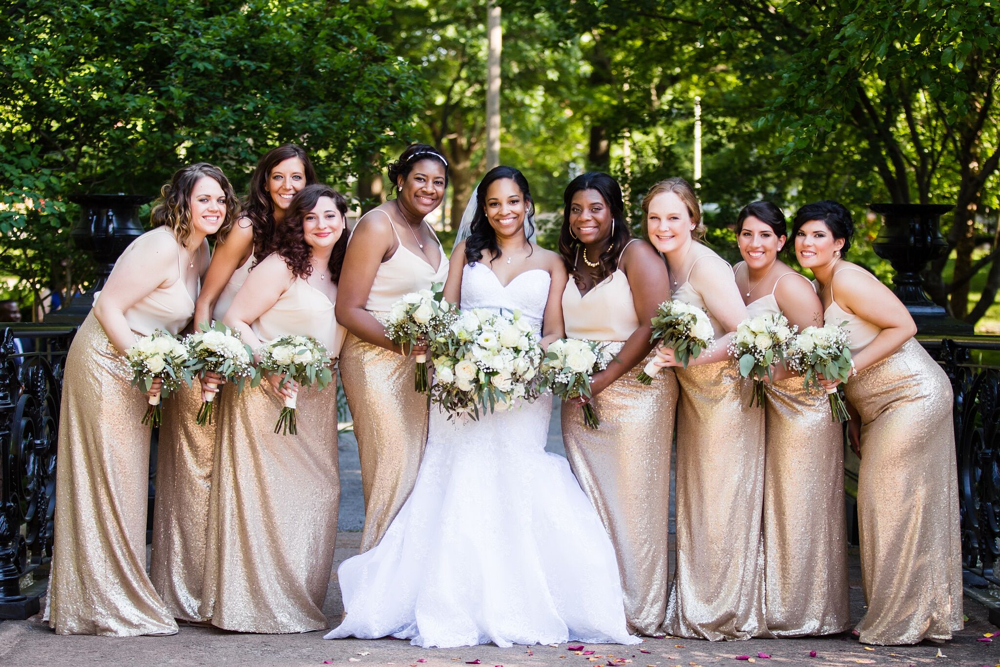 Bridesmaids gold hotsell