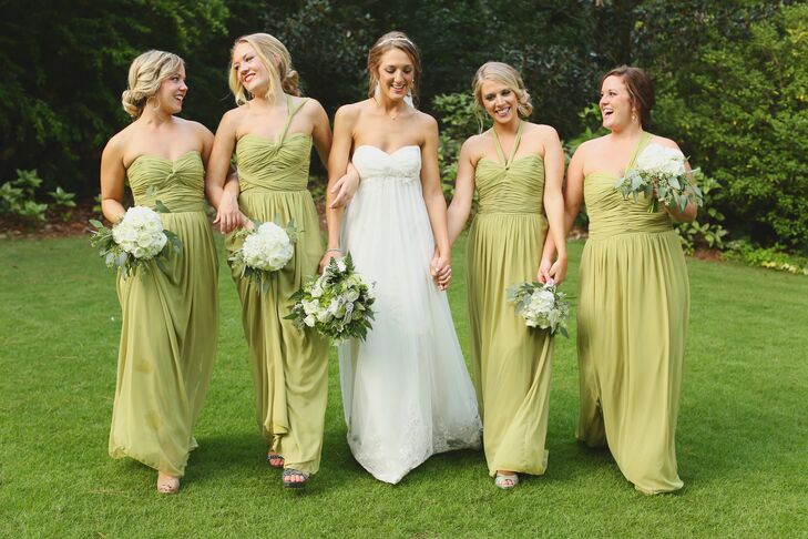  Olive  Green Bridesmaid  Dresses 