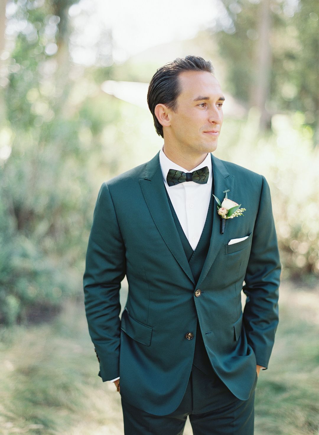 Groom in Tuxedo at Wedding