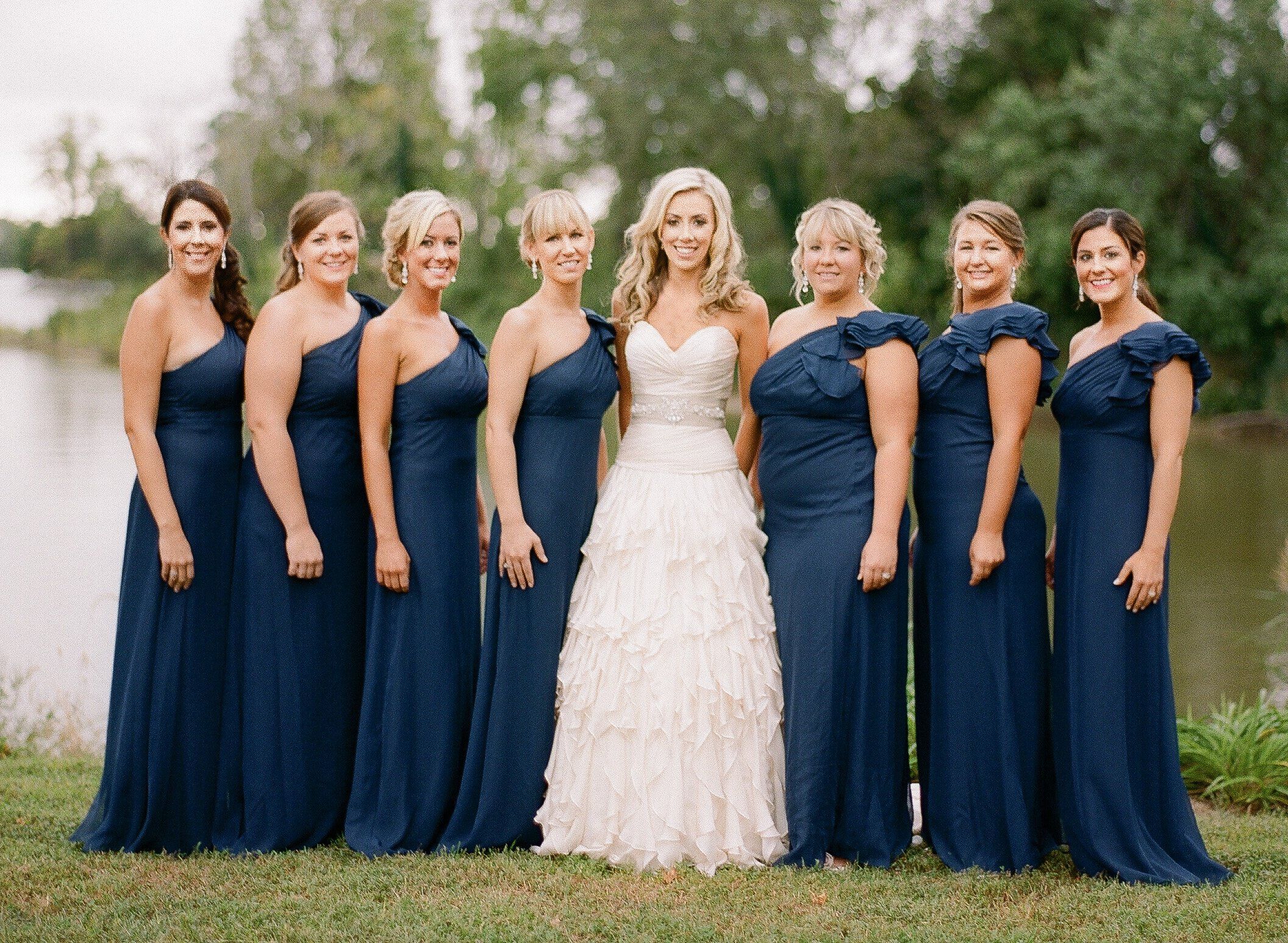 Hairstyles for One Shoulder Bridesmaid Dress.