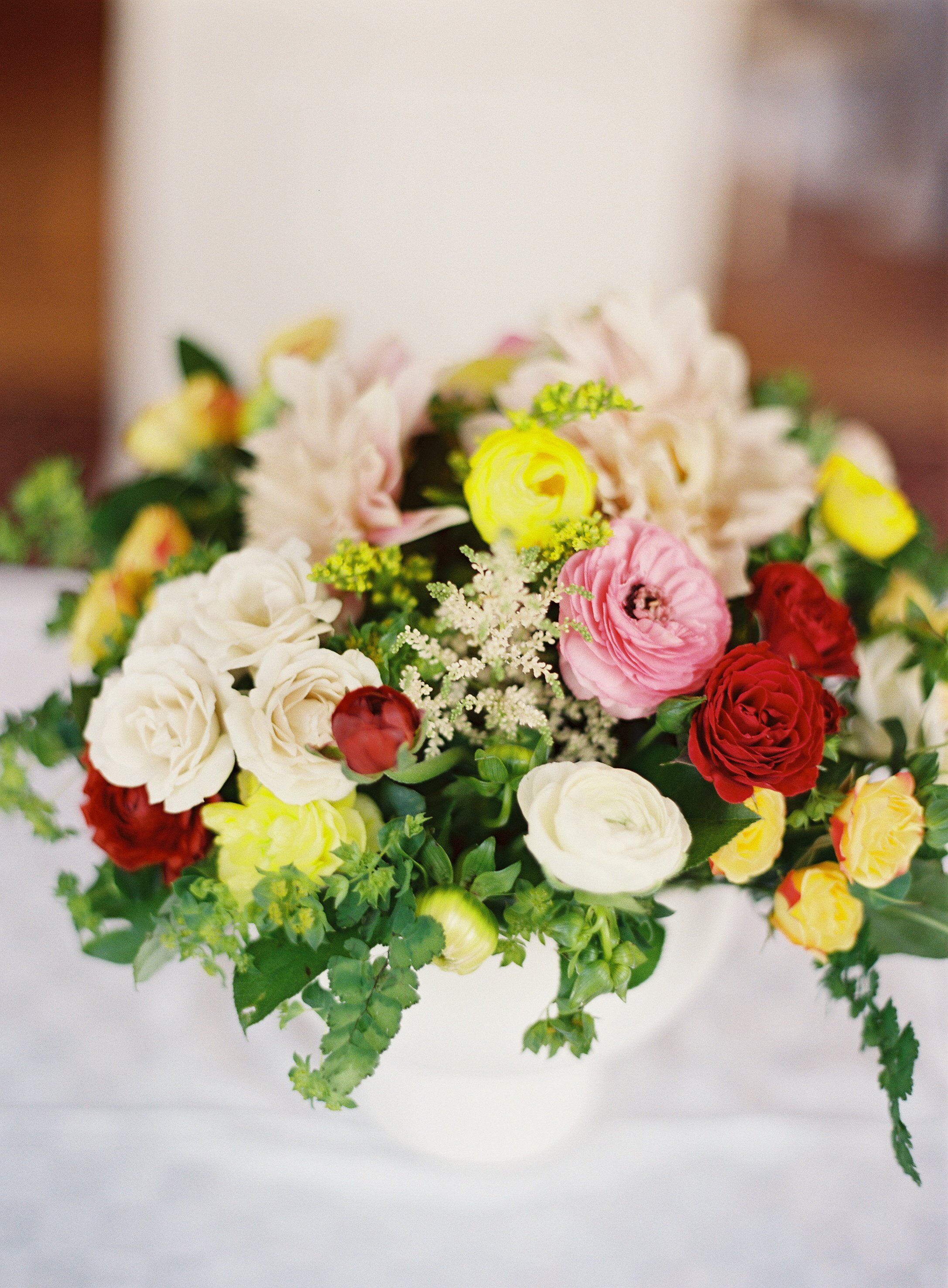 Low Rose Centerpieces
