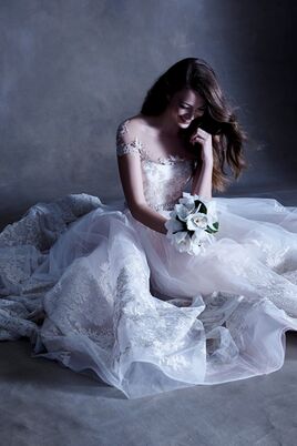 Blue wedding dress denver