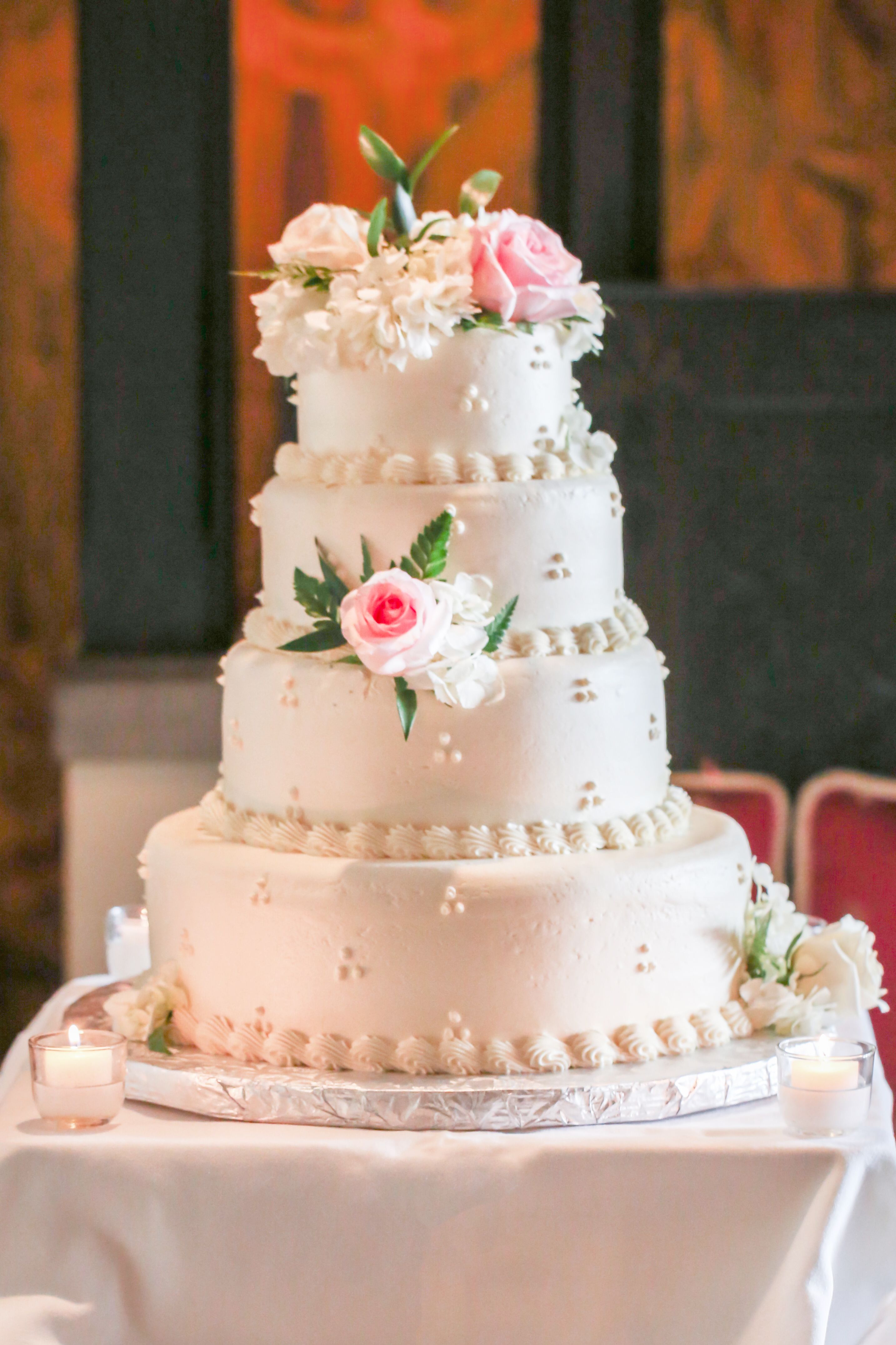 Elegant Round, Tiered Wedding Cake