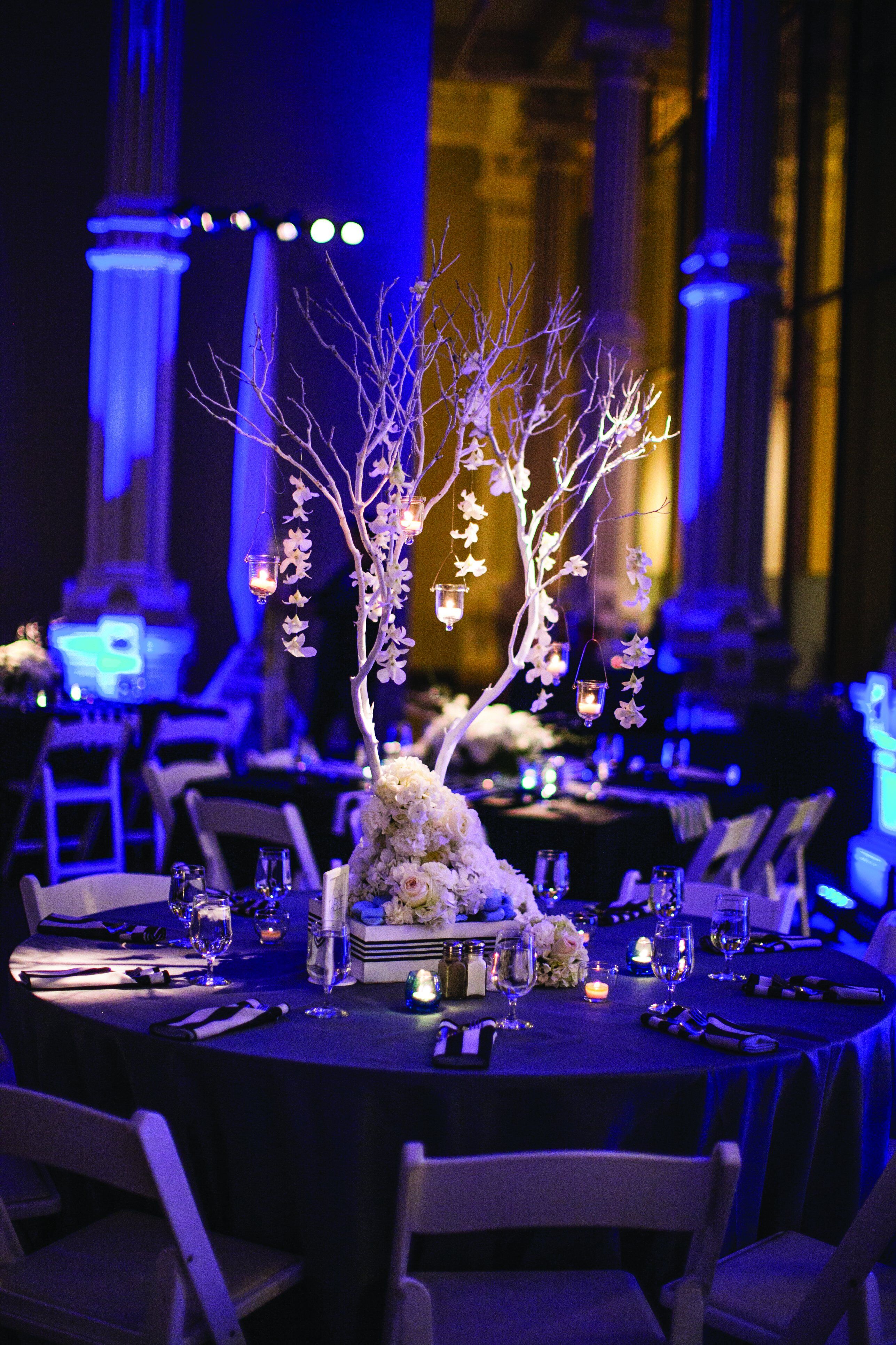 Manzanita Branches with Votives Centerpiece