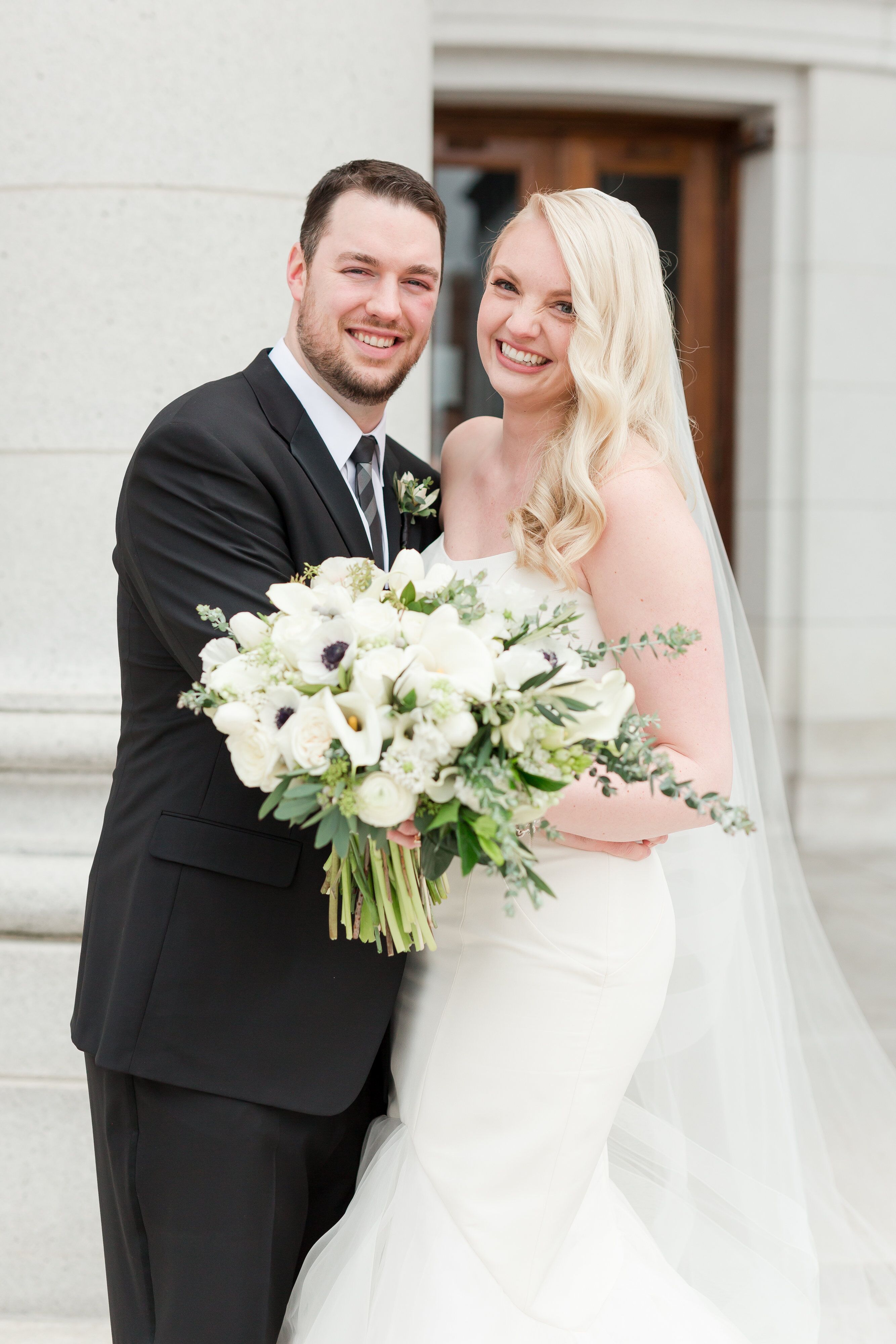 A Modern, Black-and-White Wedding at The Edgewater in Madison, Wisconsin